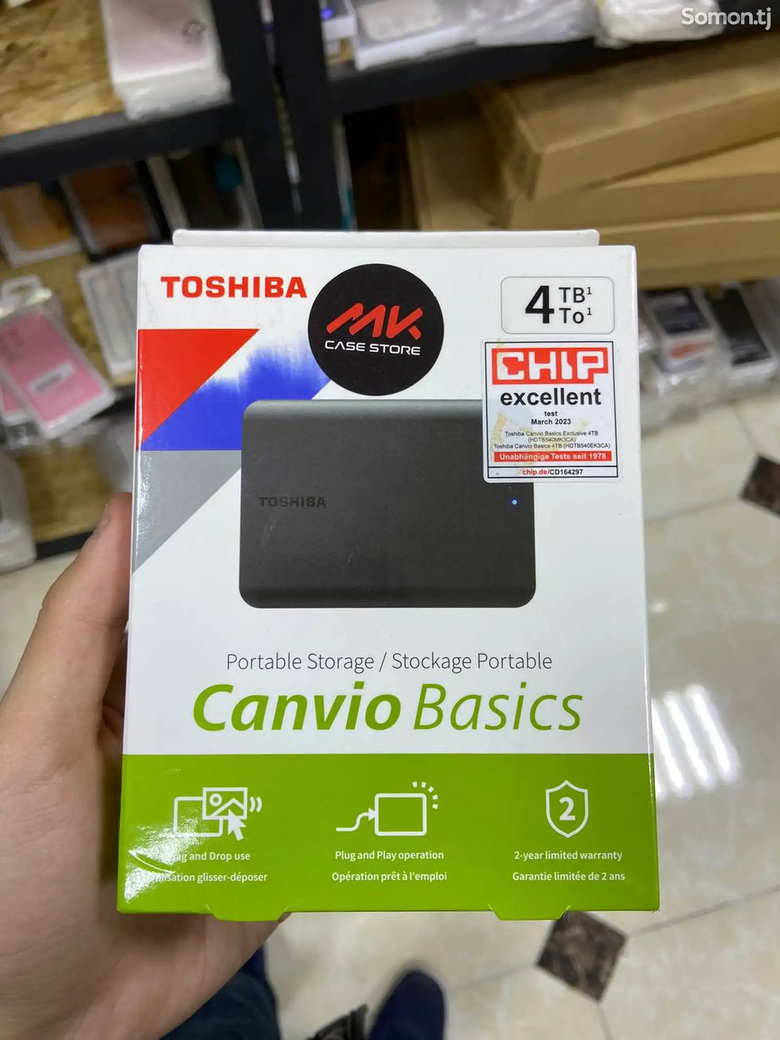 Внешний HDD Toshiba Canvio Basics 4TB-1