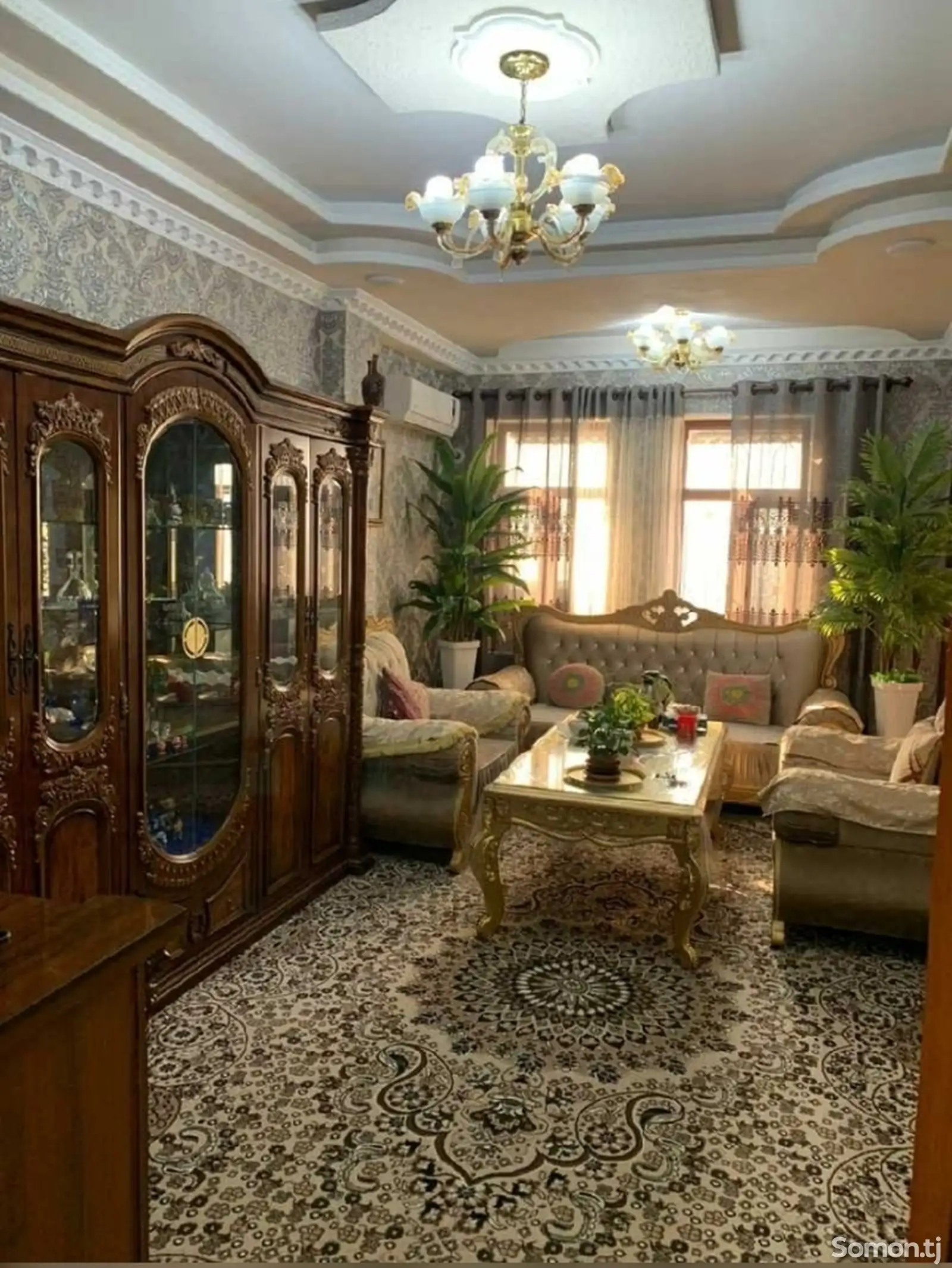 3-комн. квартира, 9 этаж, 60м², Исмоили Сомони-1