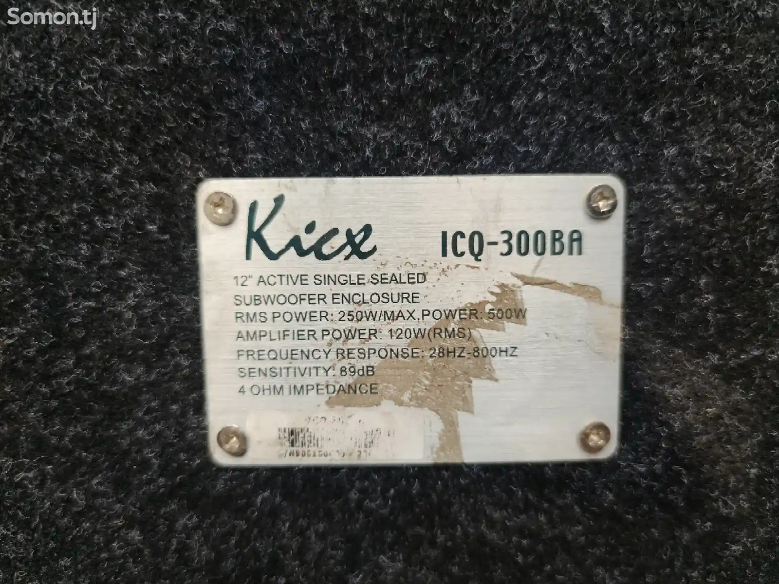 Сабвуфер Kicx icq-300BA-4