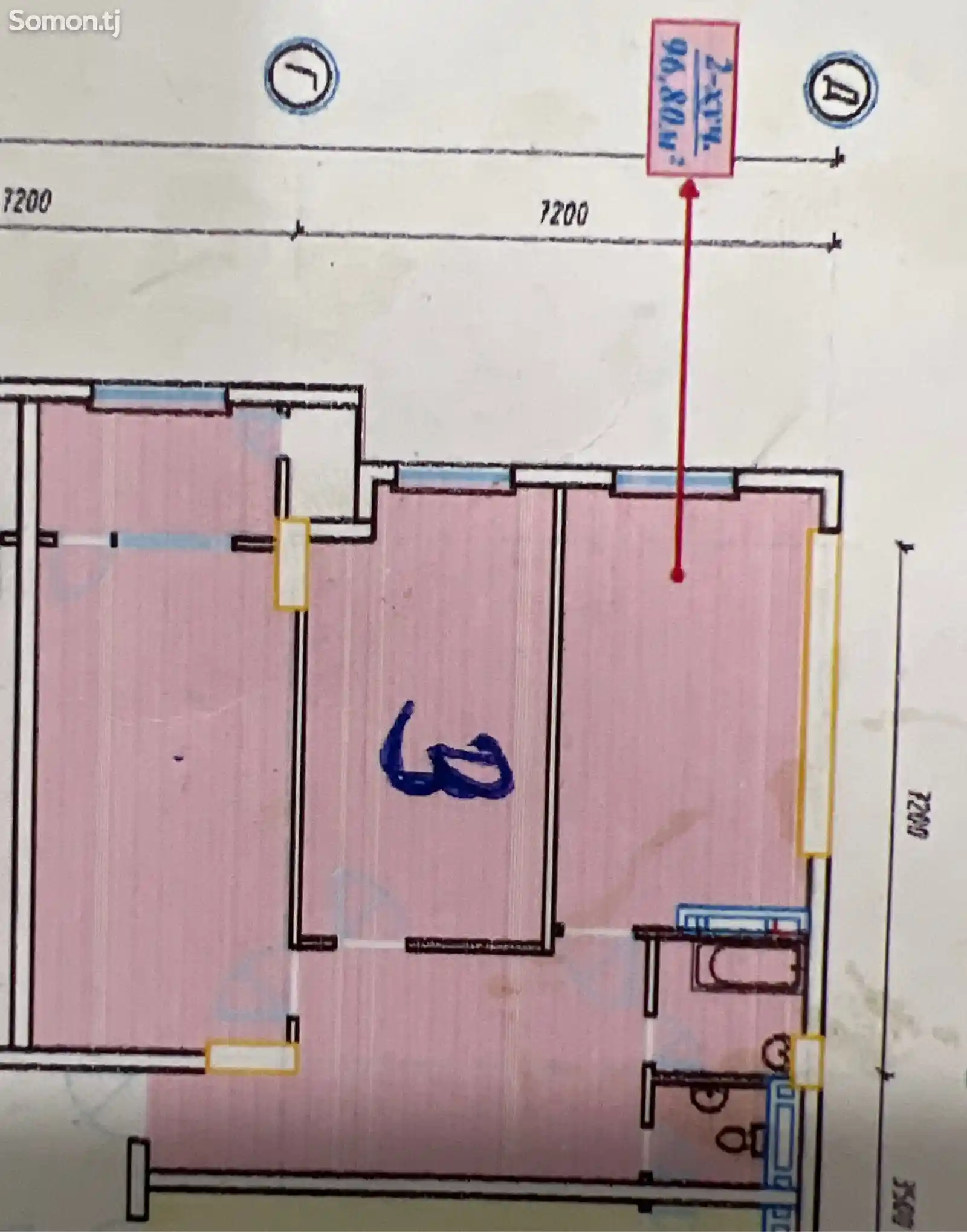 2-комн. квартира, 7 этаж, 85 м², Фирдавси-8