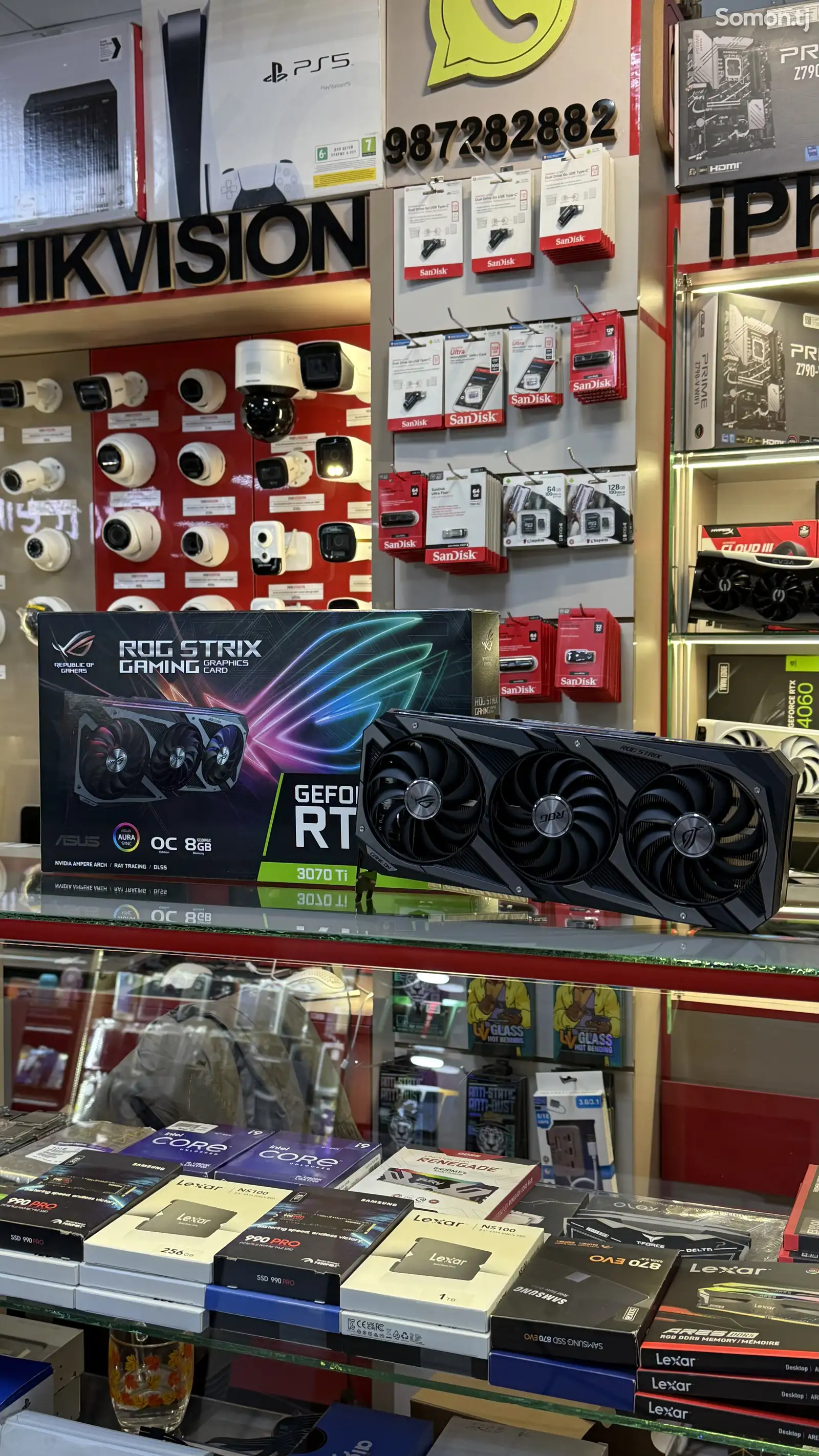 Видокарта ROG-STRIX-RTX 3070Ti-O8G-GAMING-1