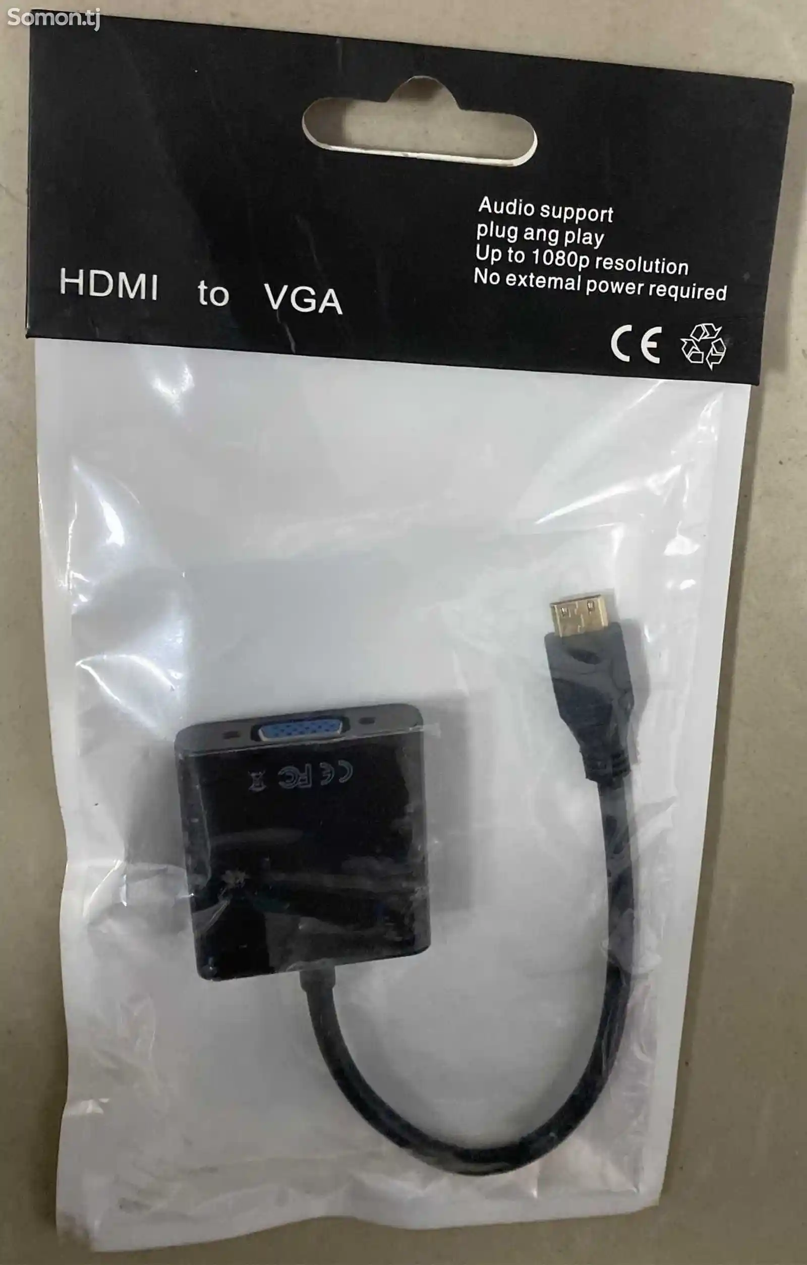 Адаптер mini HDMI to VGA-3
