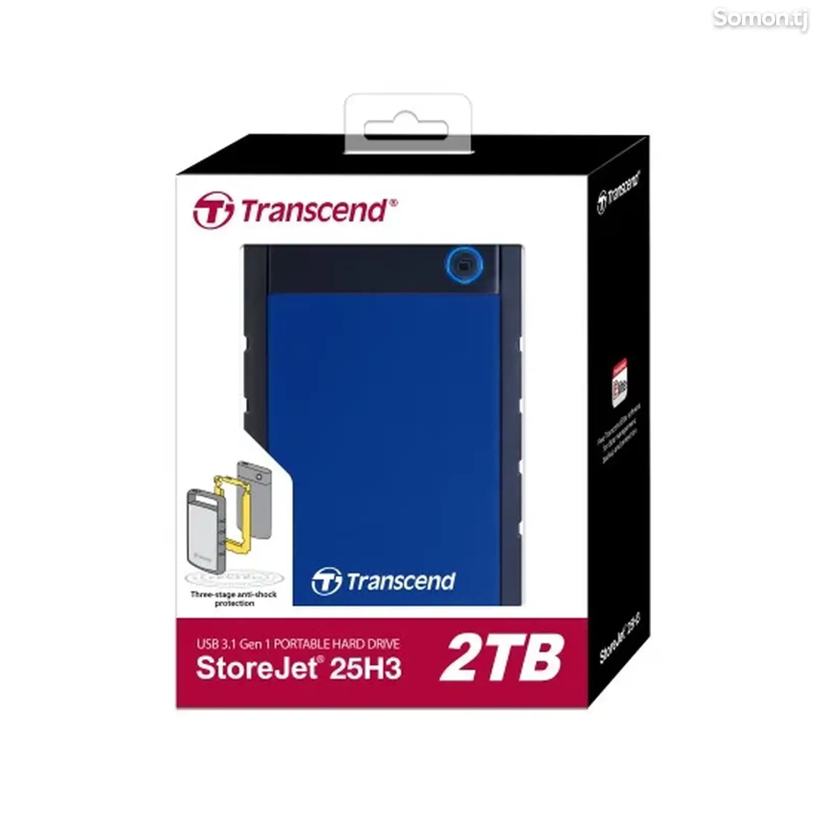 Внешний жёсткий диск Transcend StoreJet 25H3 2 TB-1