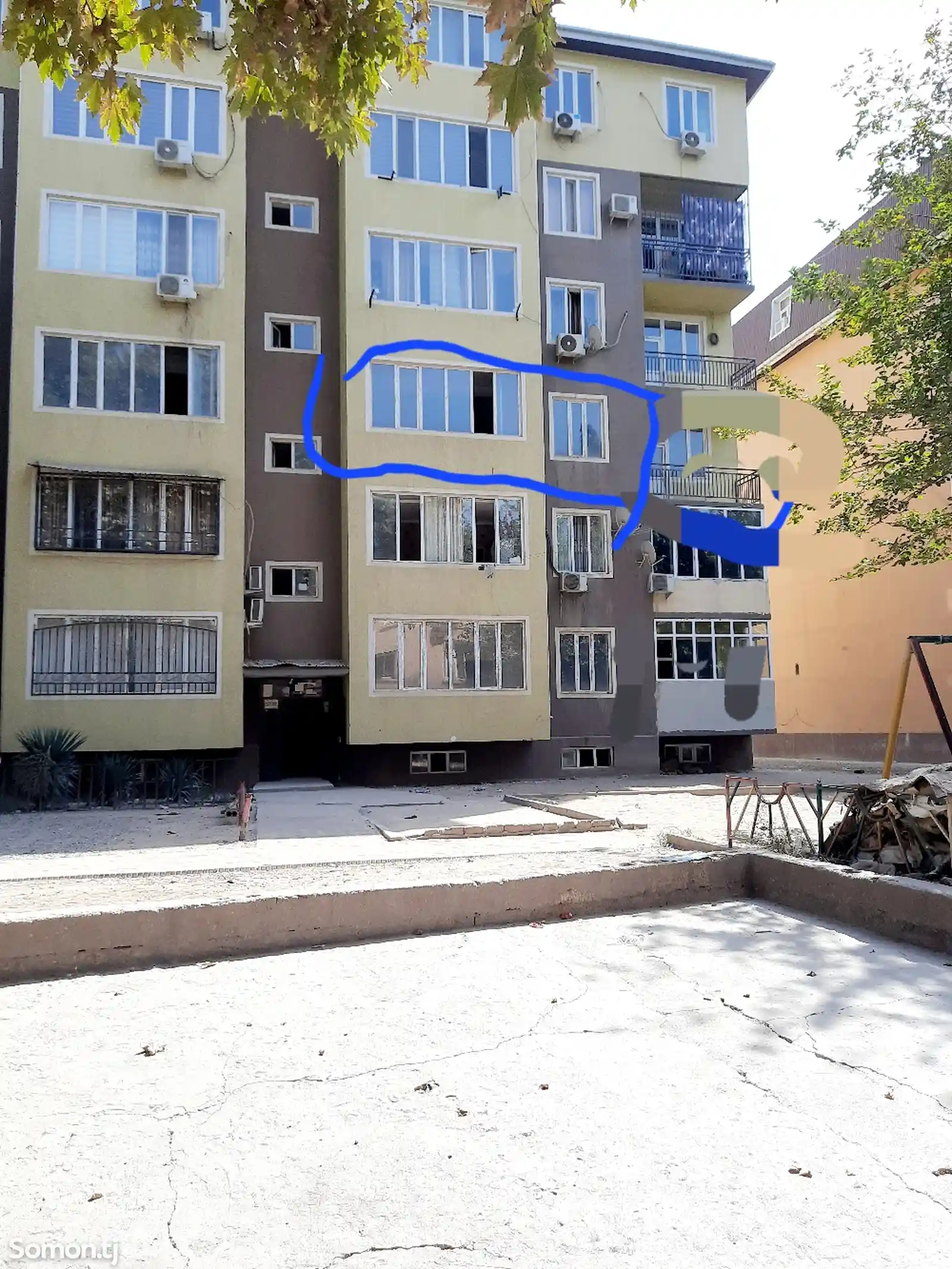 2-комн. квартира, 3 этаж, 43 м², И. Сомони-1