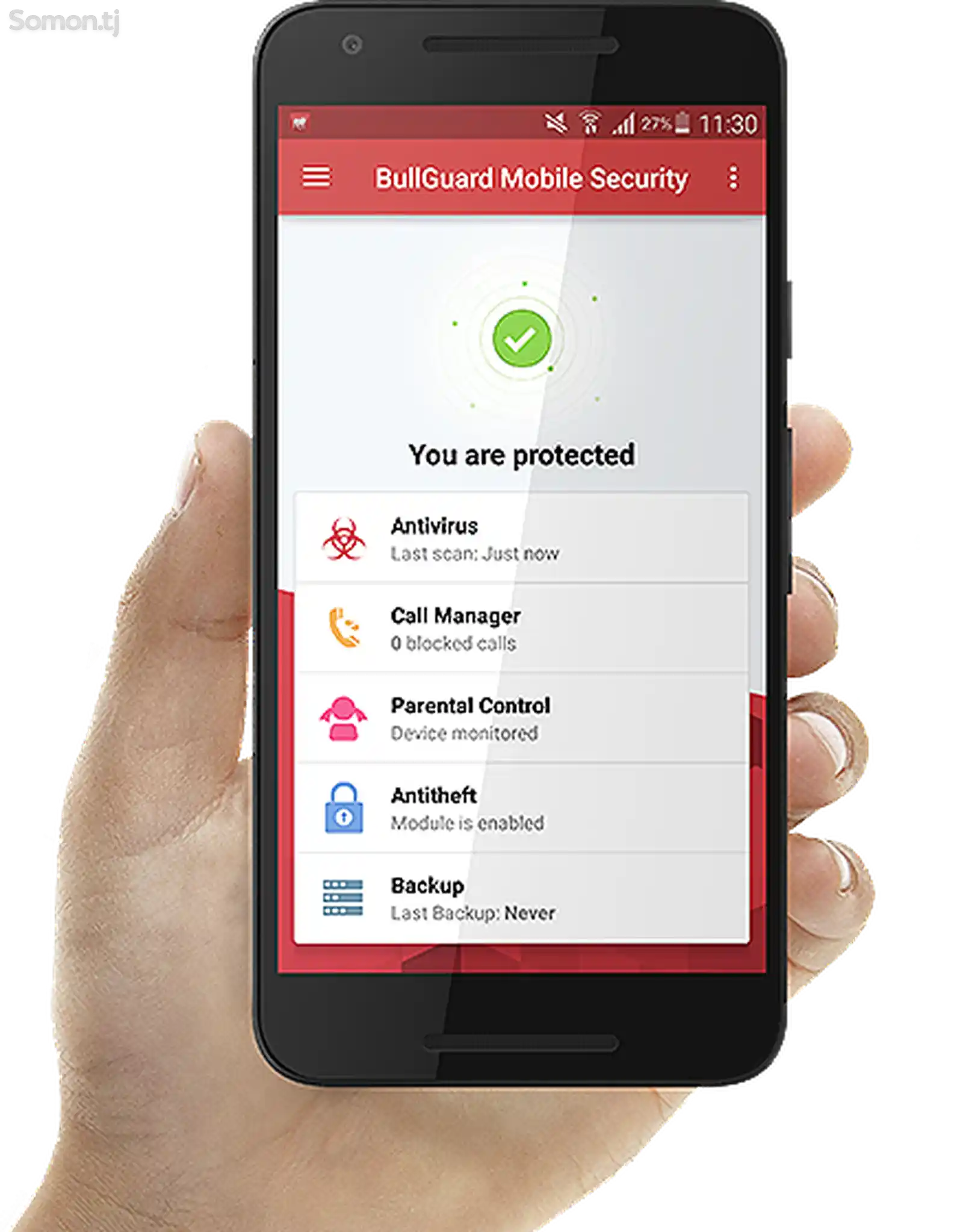 BullGuard Mobile Security 1 - иҷозатнома барои 1 мобайл, 1 сол-3
