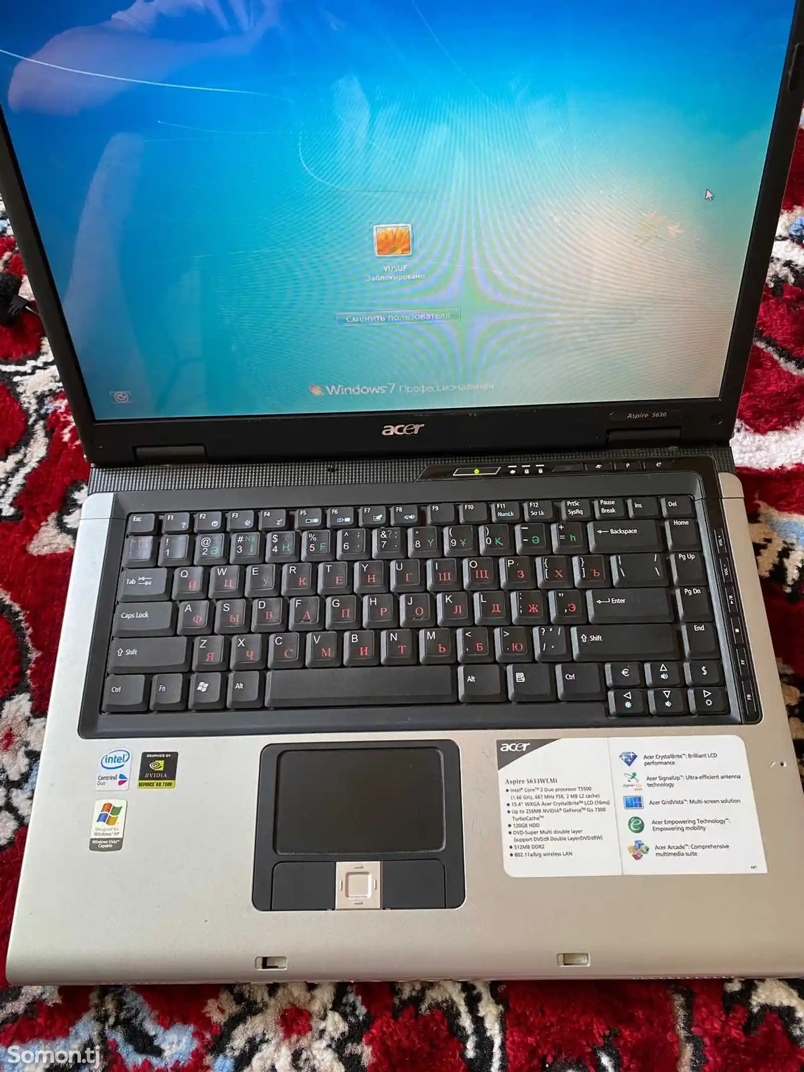 Ноутбук Acer Aspire 5633WLMi-3