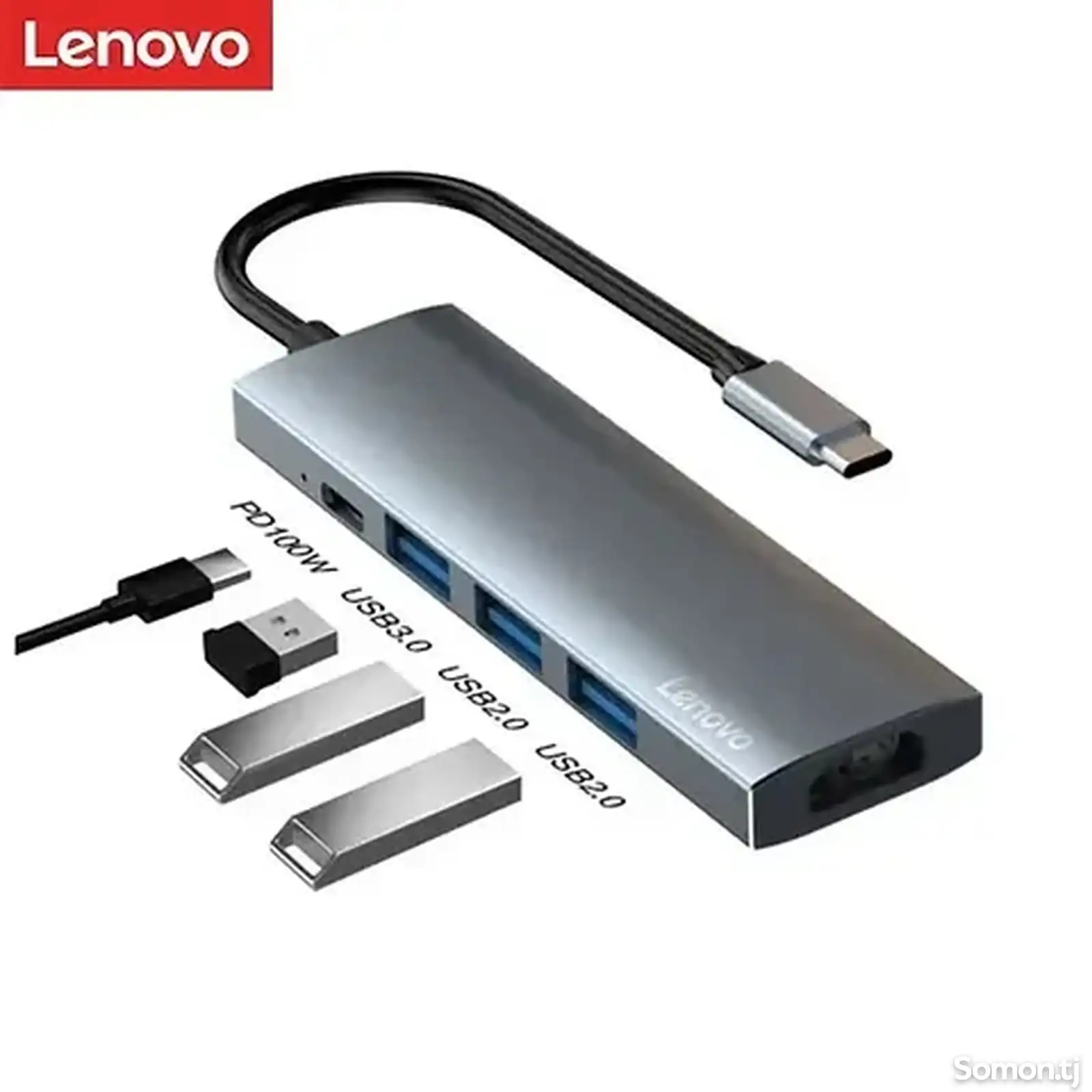 Док-станция Lenovo USB C 5 в 1 с 4K HDMI-1