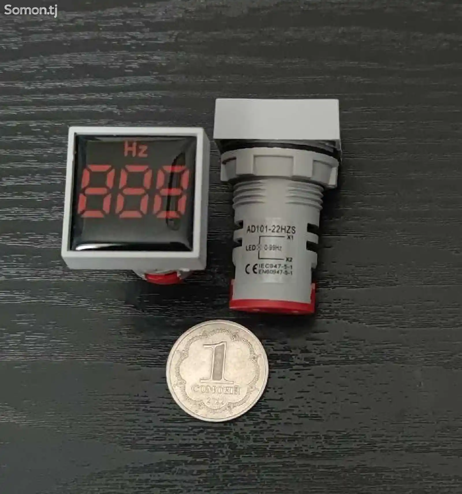 Частотомер AC 220V 0-99Hz, Red цилиндрический