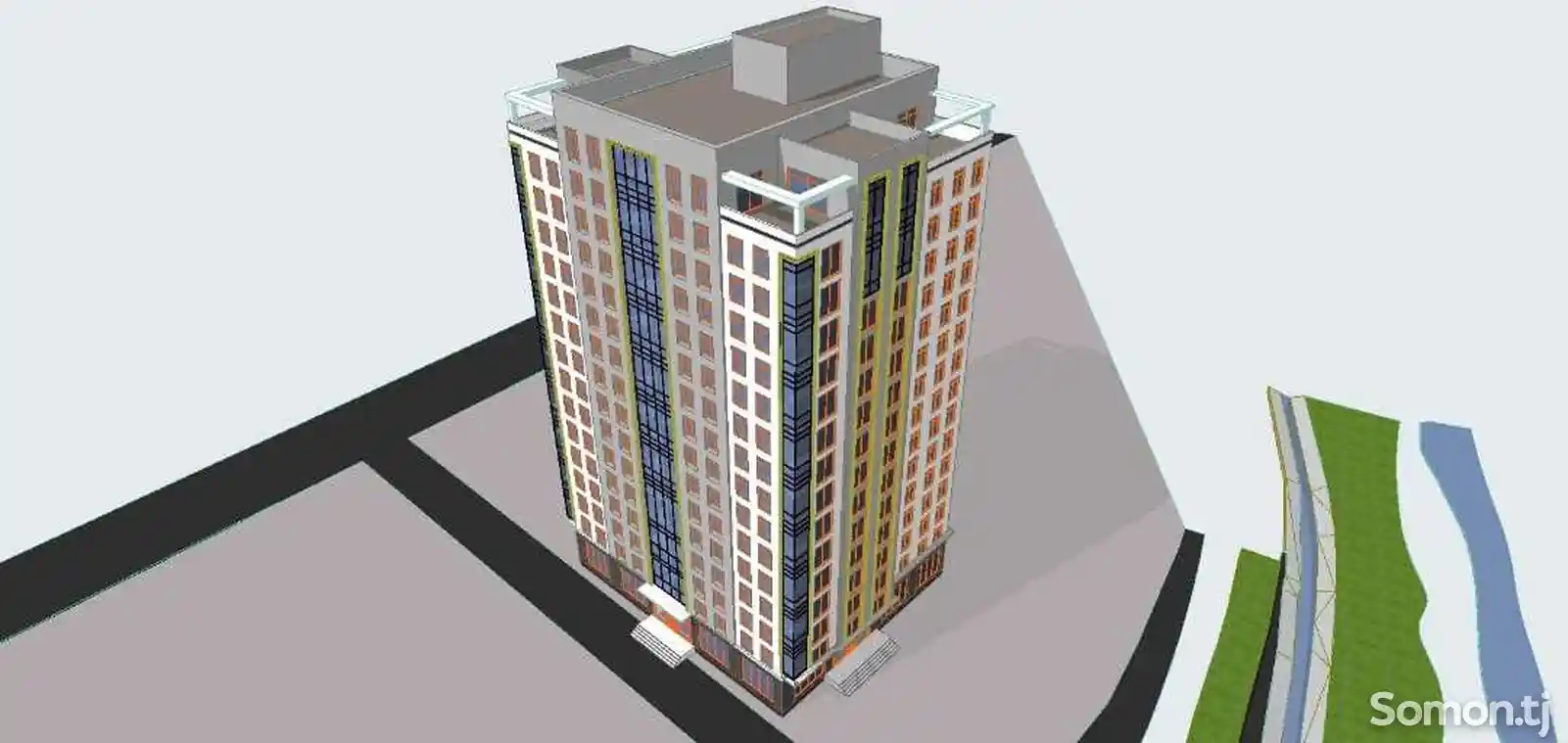 2-комн. квартира, 12 этаж, 73 м², Проспект Исмоили Сомони Центр-6