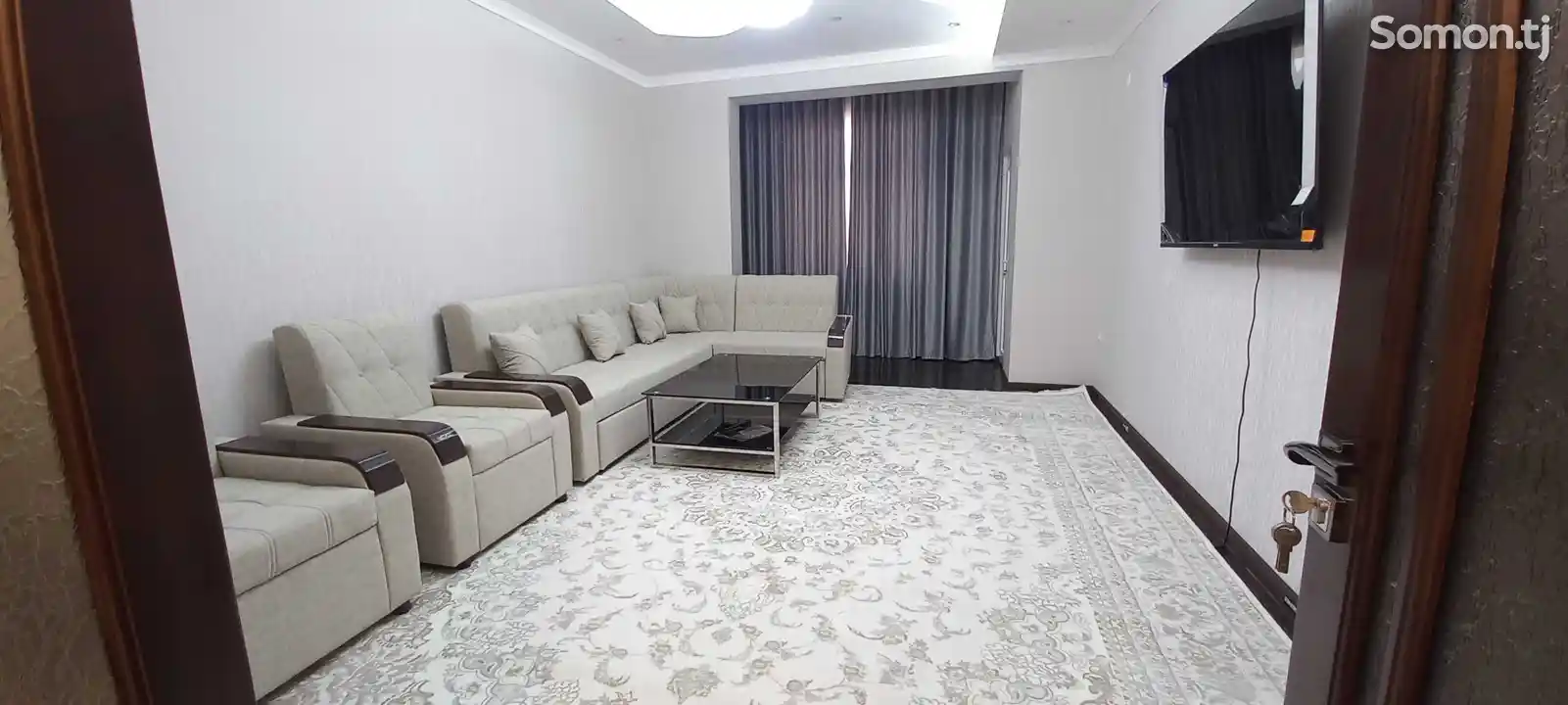 3-комн. квартира, 13 этаж, 104м², Сомони-3