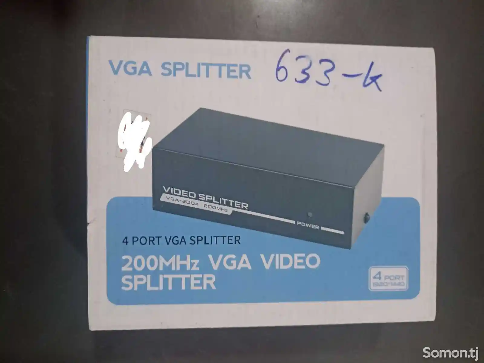 Разветвитель VGA 200 МГц, 4-портовый видеодистрибьютор с 1 вход на 4 выхода-1