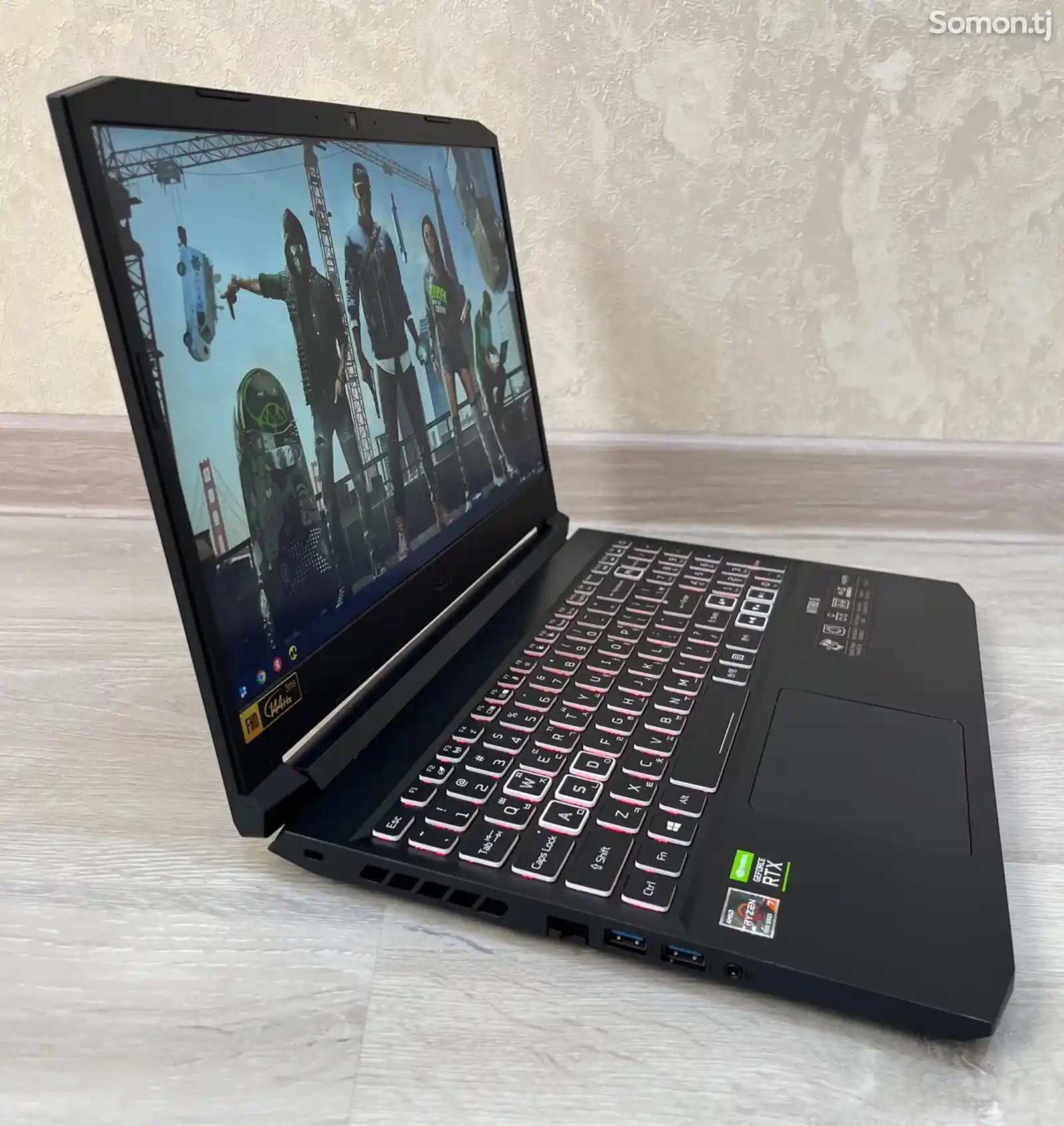 Ноутбук Acer ryzen 7, RTX 3050TI, 144Hz-5