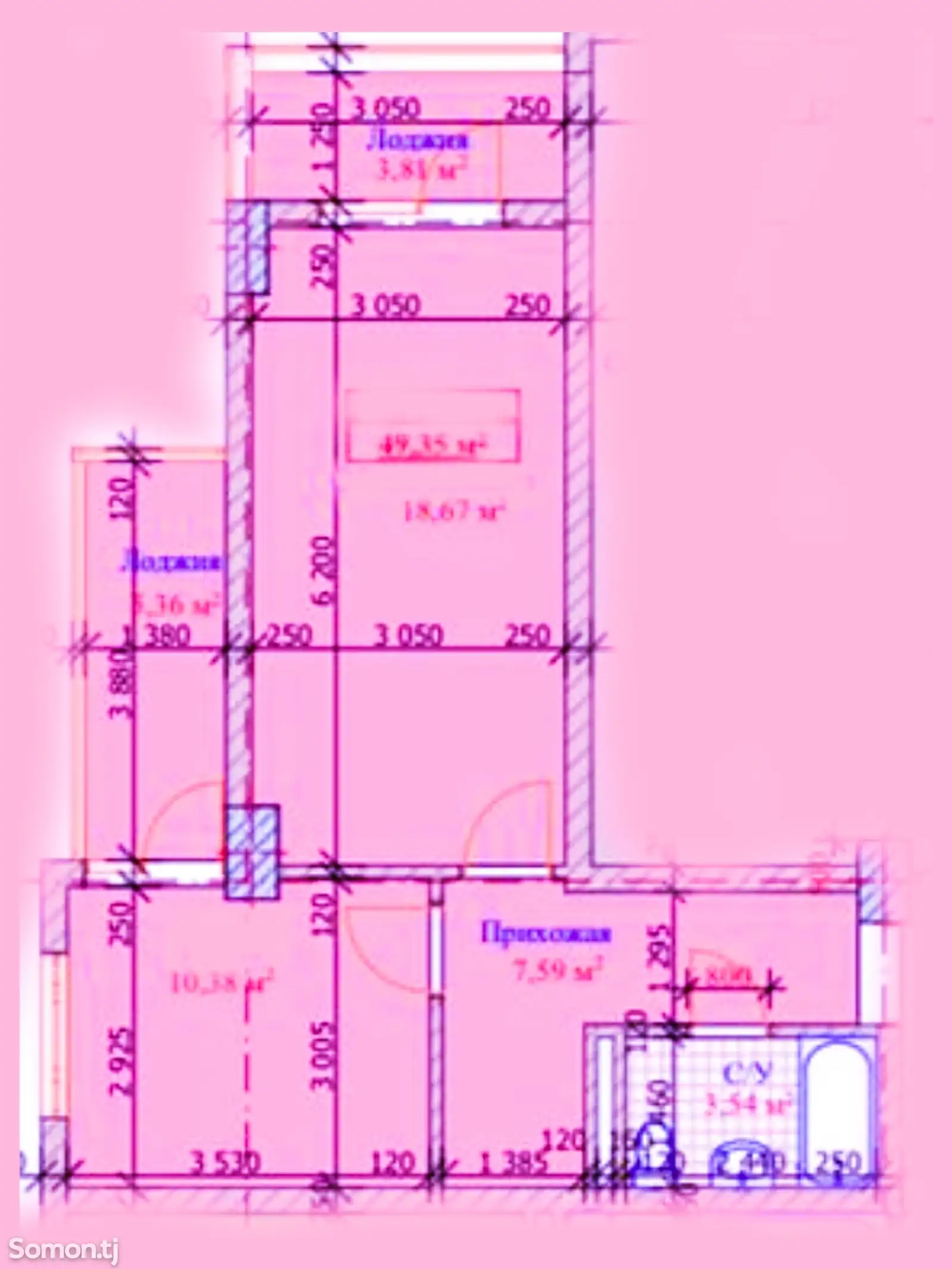 2-комн. квартира, 11 этаж, 50 м², 14 мкр-4