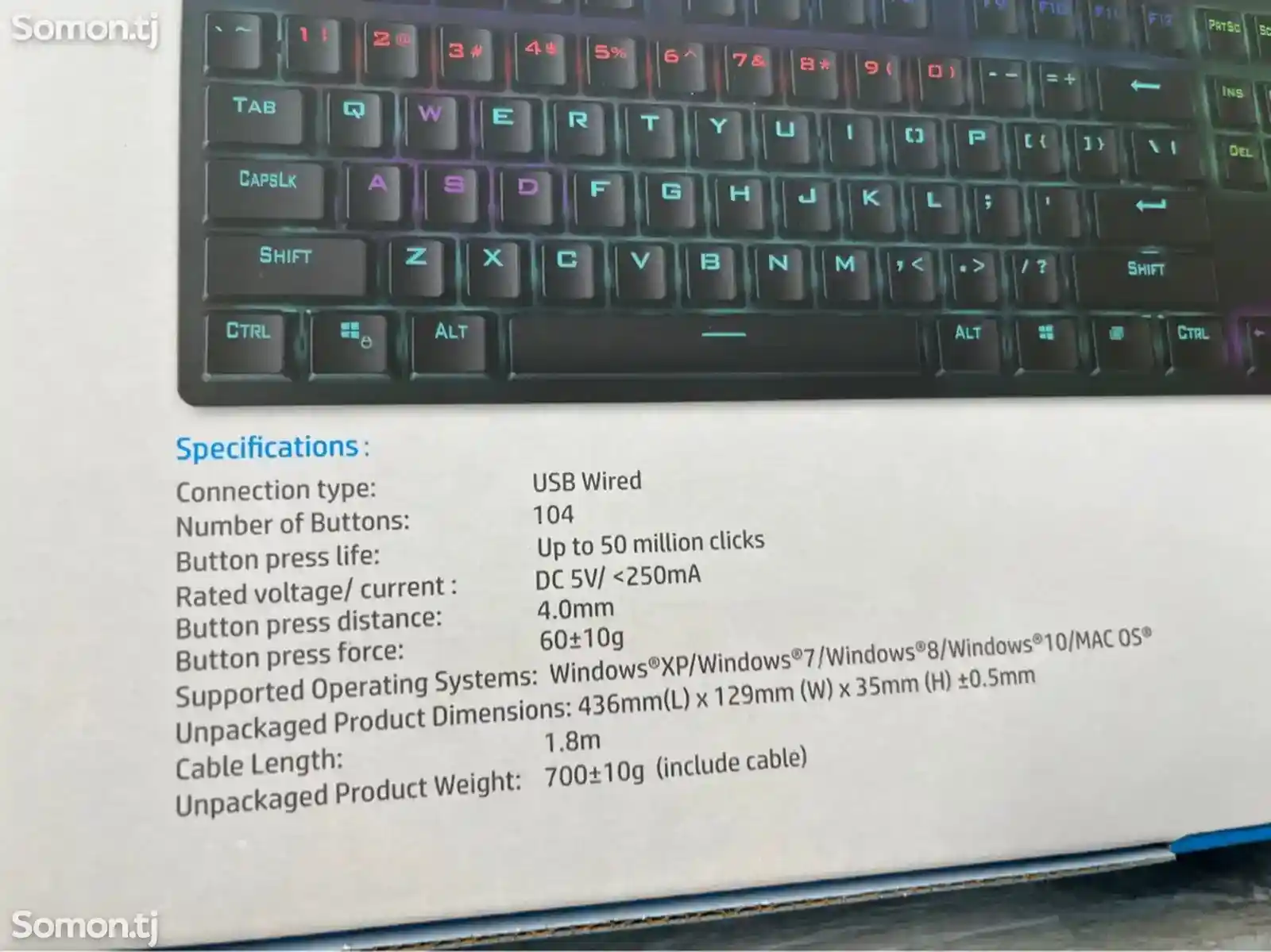 Игровая механическая клавиатура HP-4