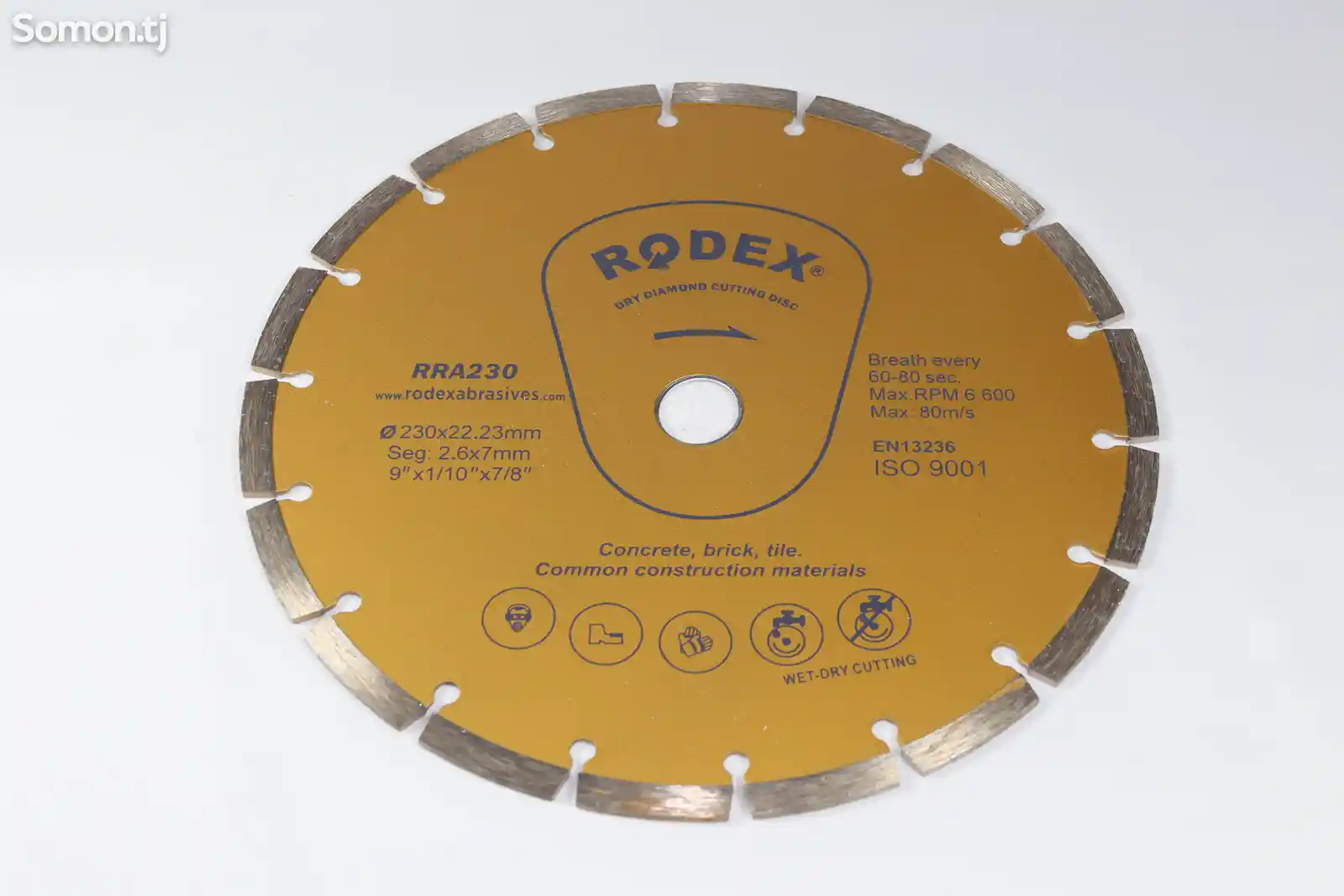 Алмазный отрезной диск Rodex 230мм RRA230