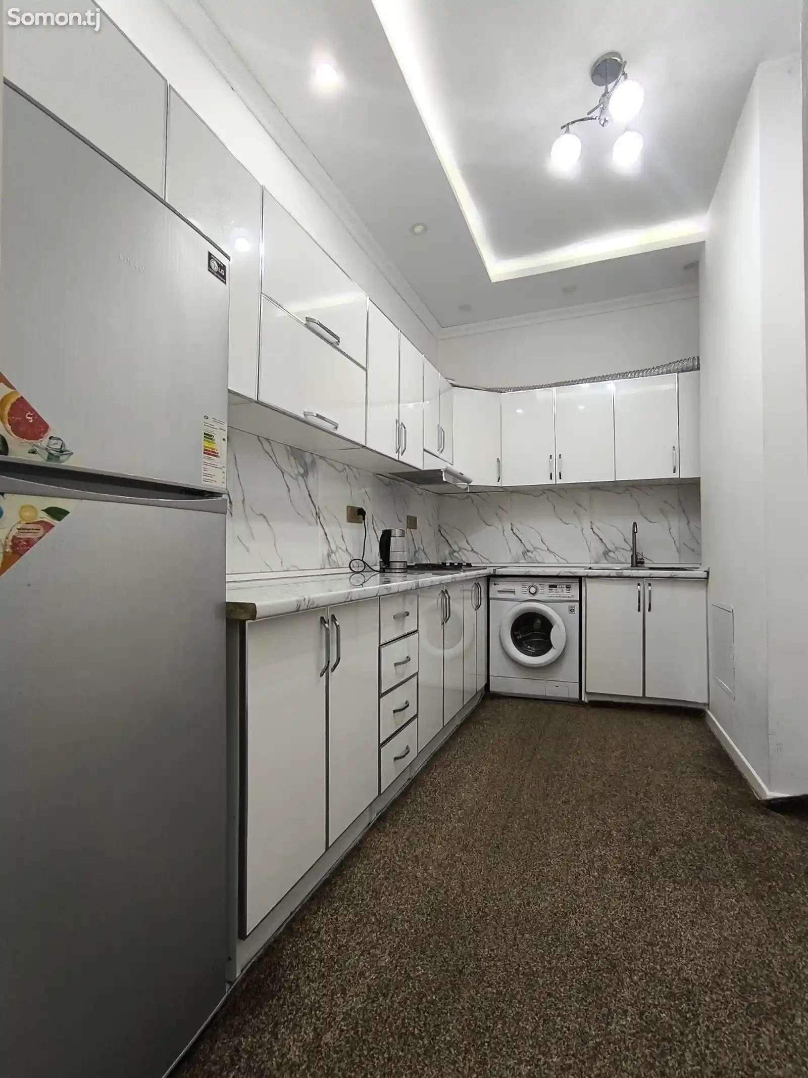 2-комн. квартира, 4 этаж, 55м², Исмоили Сомонӣ-5