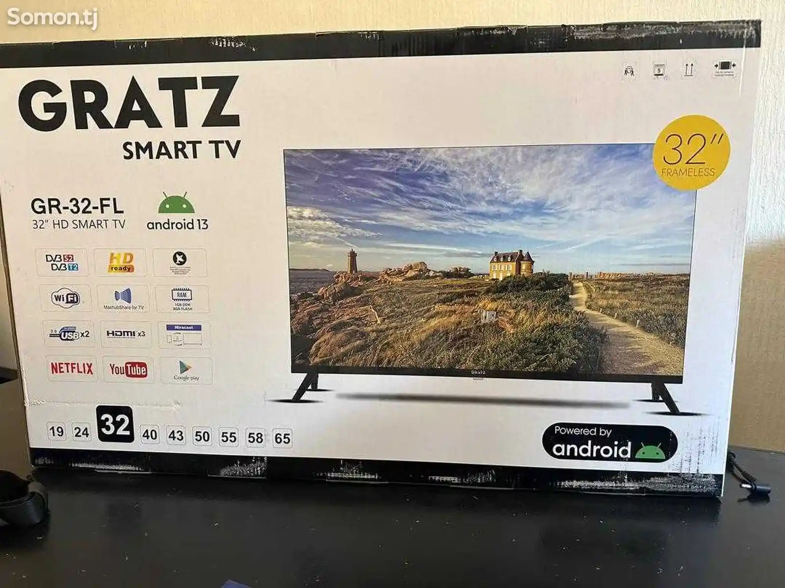 Телевизор Gratz Android/Youtubе 55-3