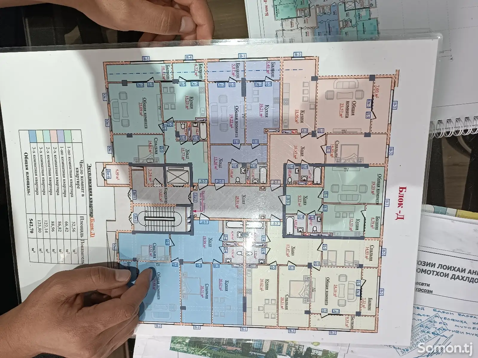 3-комн. квартира, 4 этаж, 89 м², Центр-2