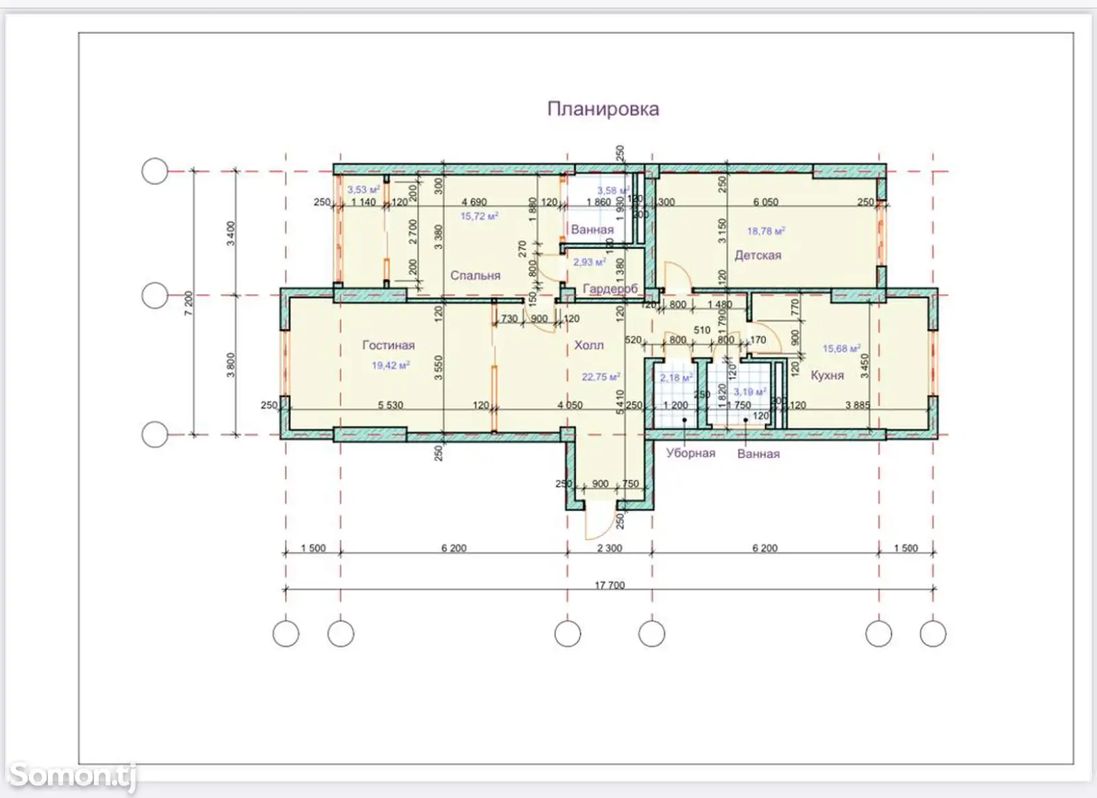 3-комн. квартира, 8 этаж, 140 м², Сино-3