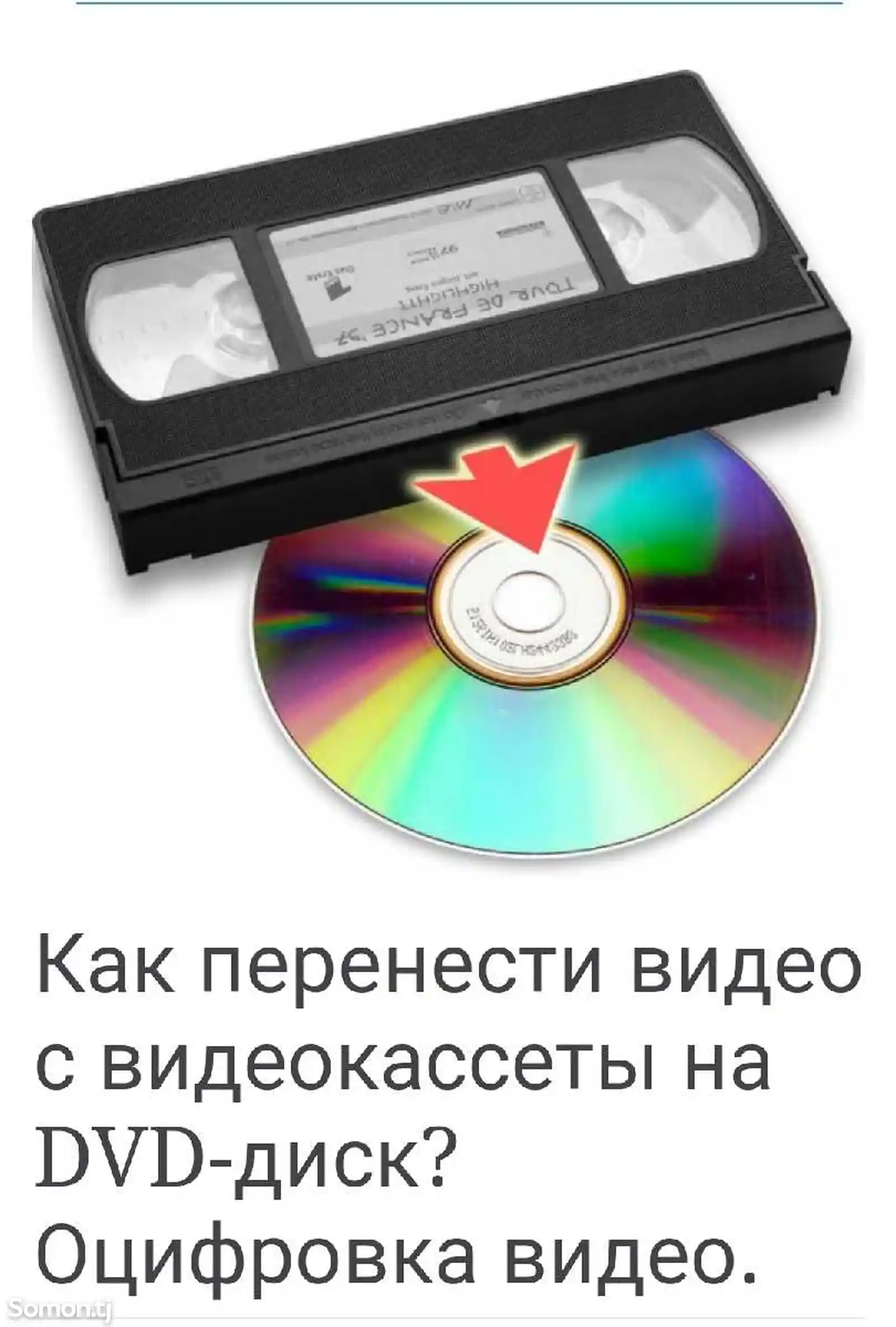 Запись с видеокассеты на диск