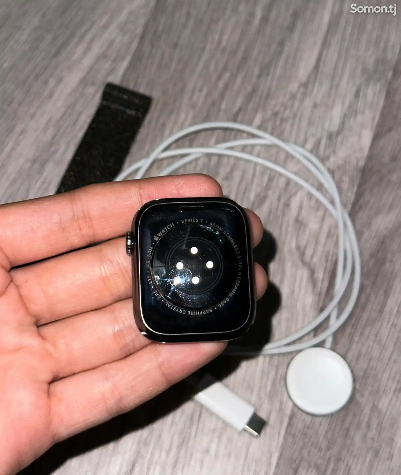Смарт часы Apple Watch Series 7 Gps + Cellular Stainless Steel 45mm-5
