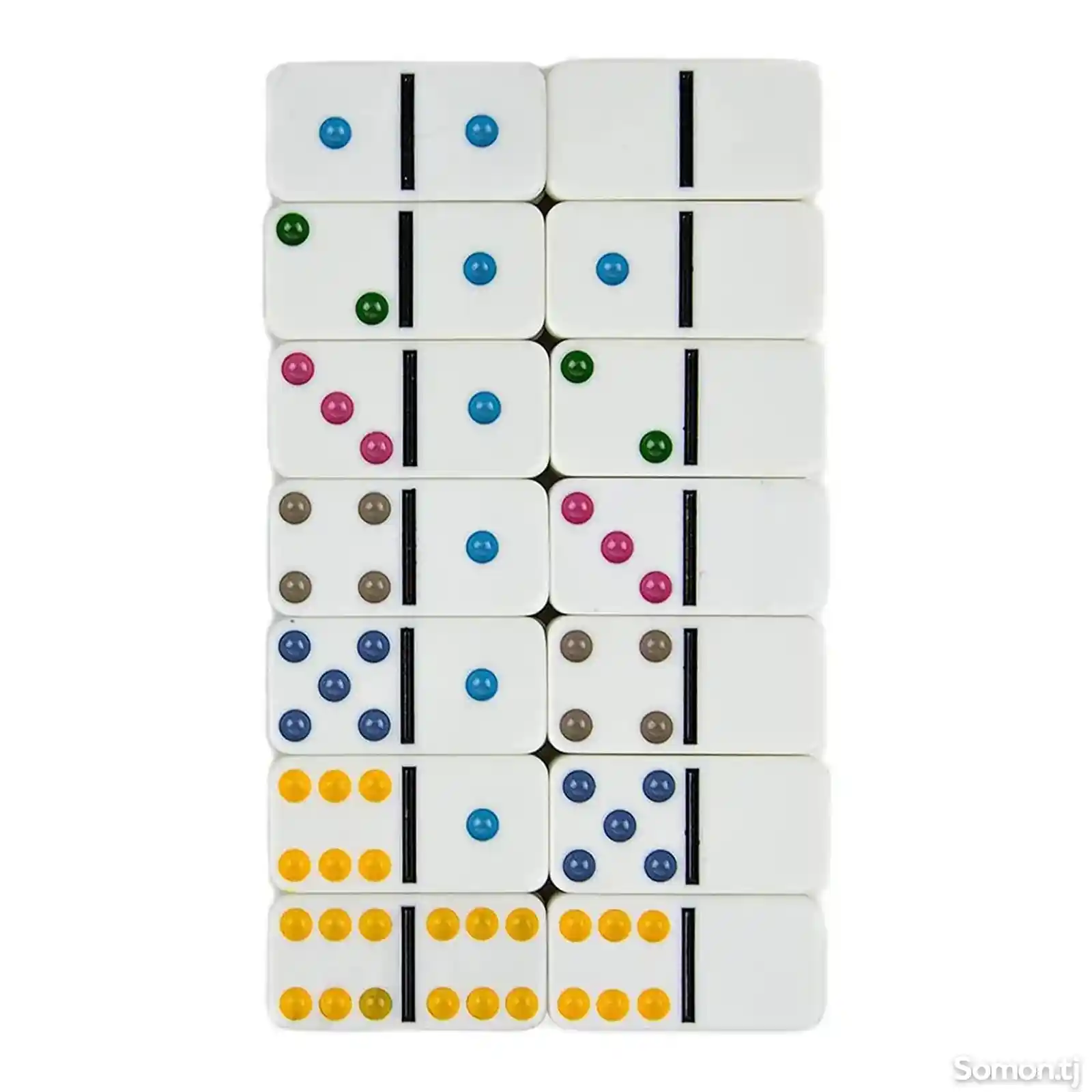 Домино-Double 6 Color Dot Dominoes-2