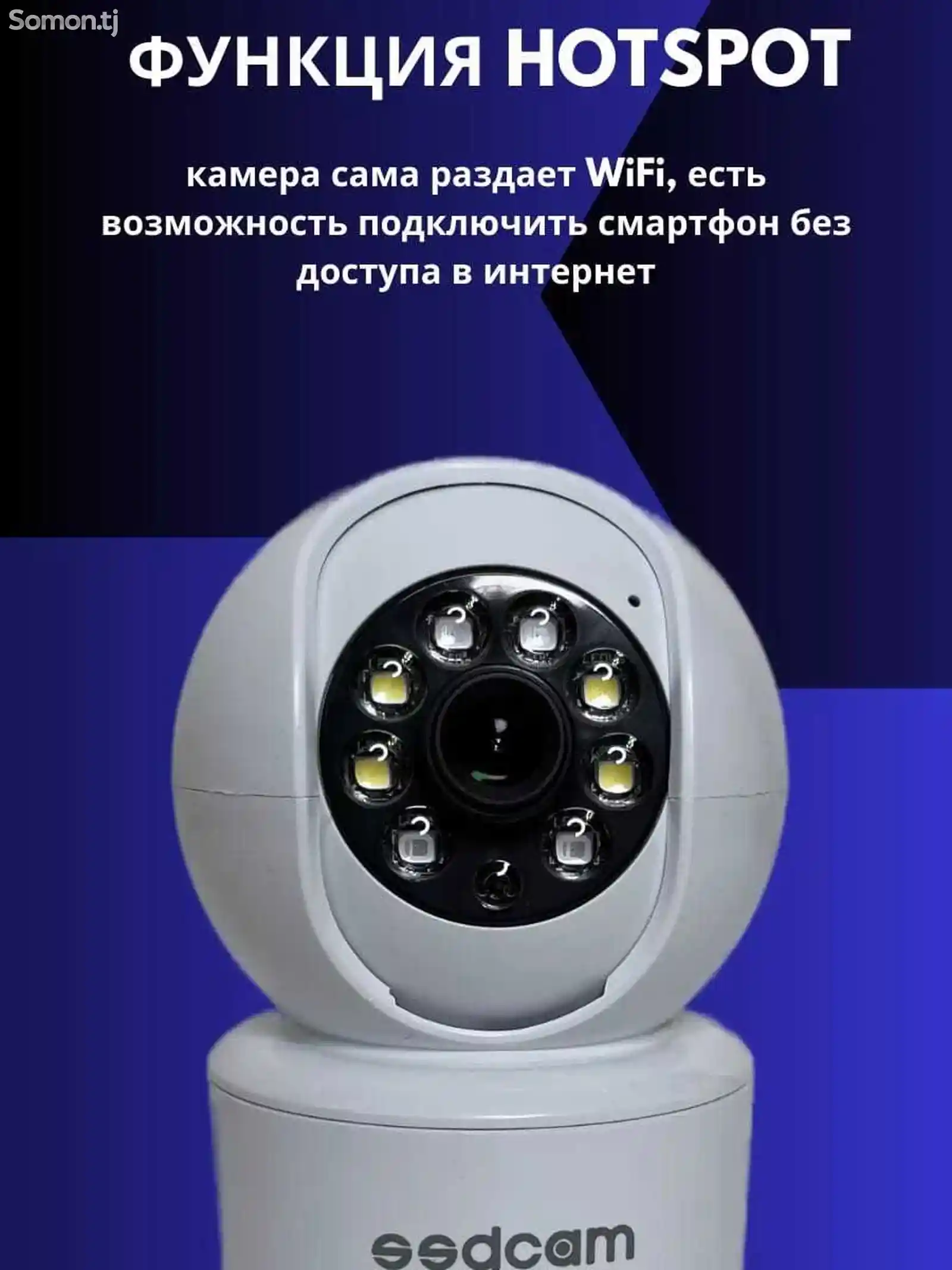 Камеры видеонаблюдения для дома и улицы поворотная с wifi-2