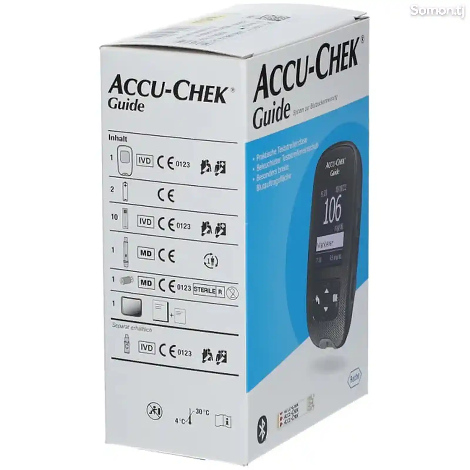 Измеритель уровня глюкозы в крови Accu Check Guide-2