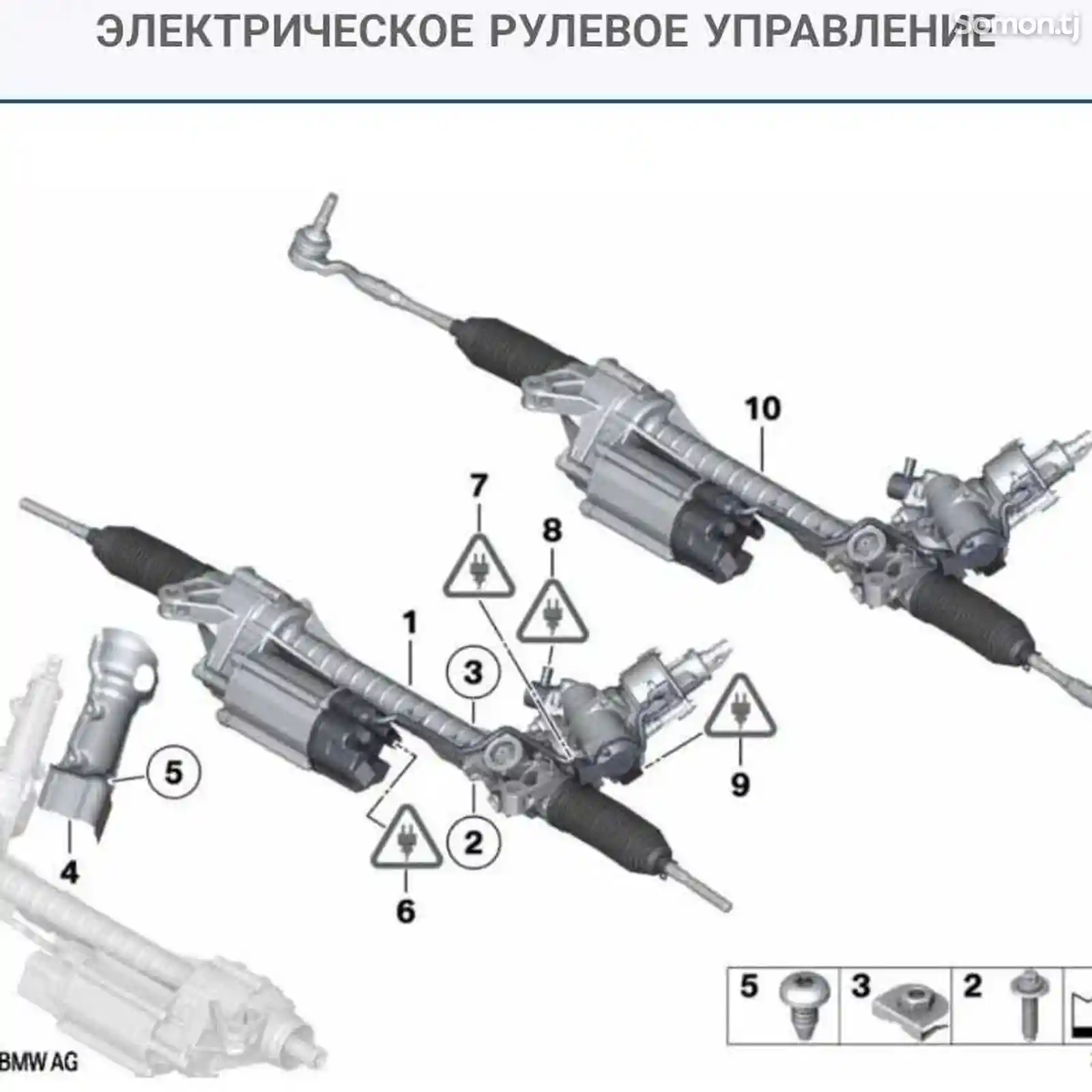 Рулевая рейка на BMW F10-2