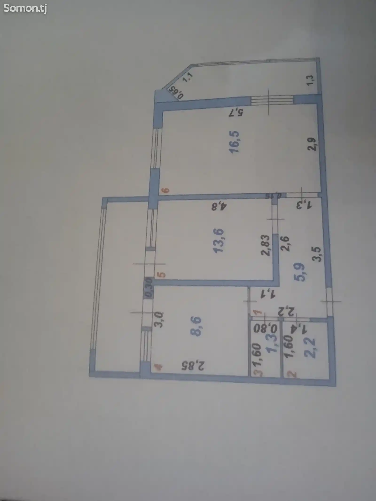 2-комн. квартира, 3 этаж, 48 м², 2 мкр, 128 дом-2