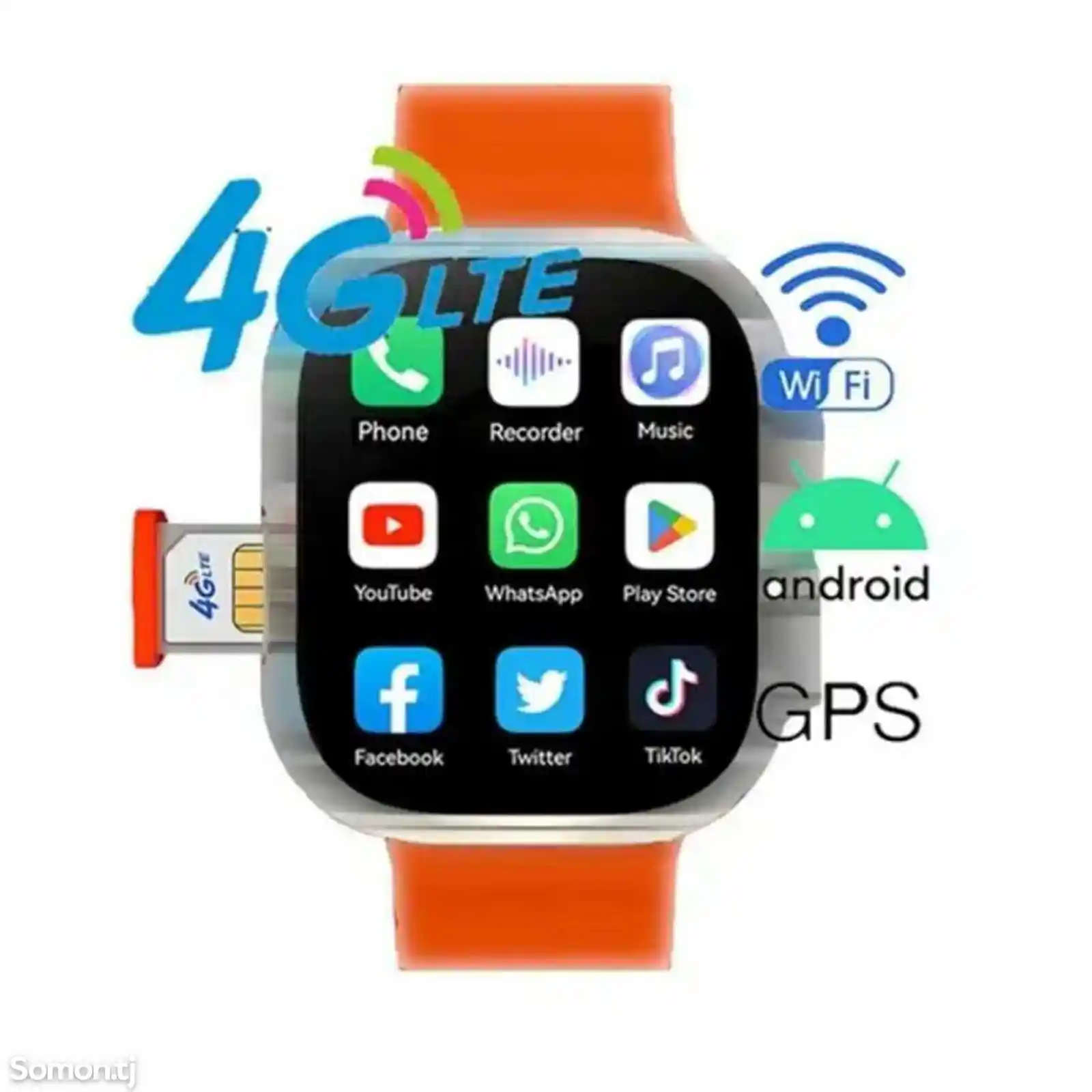 Смарт-часы S8 Ultra с поддержкой SIM-карты, 4G, Wi-Fi-5