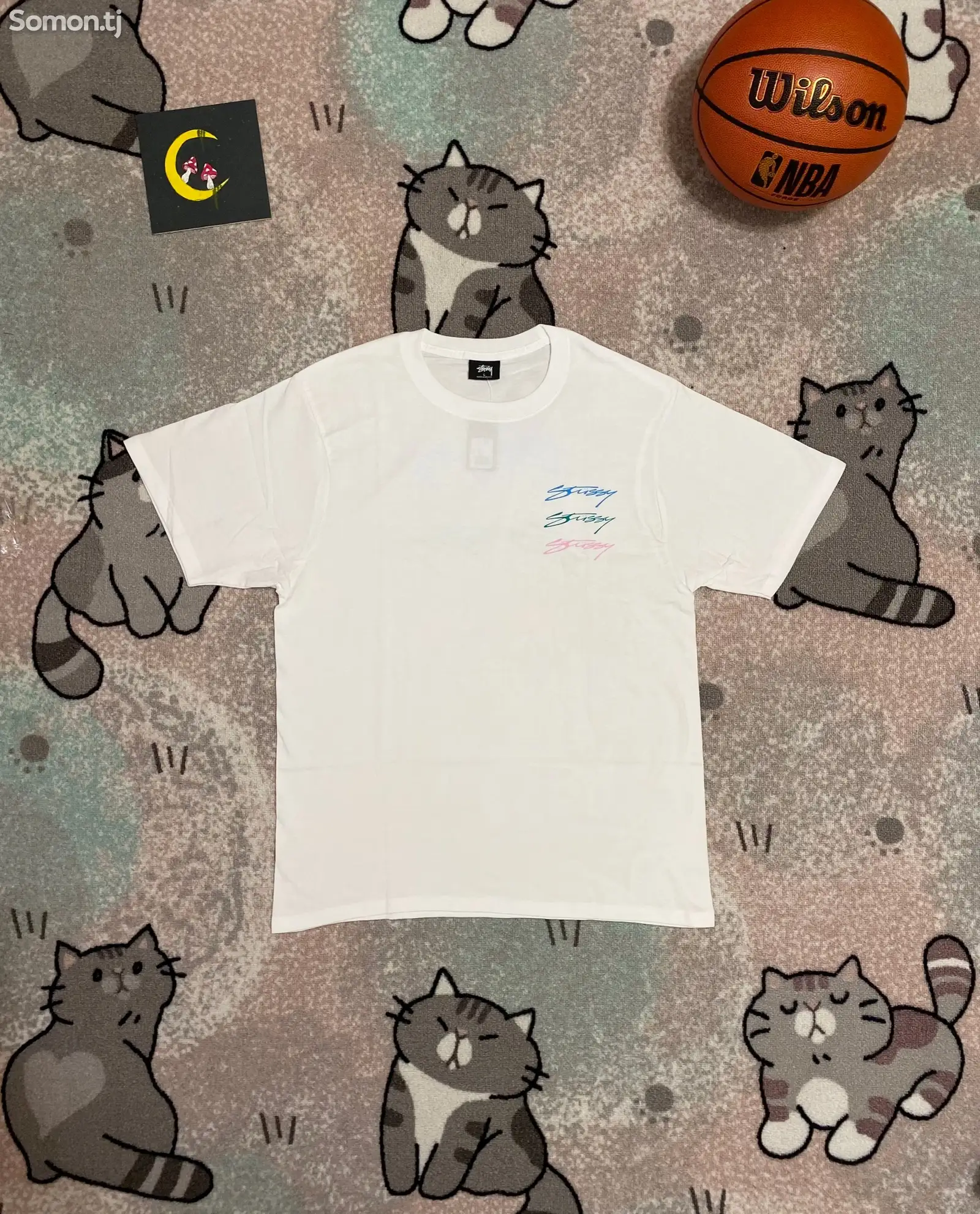 Футболка Stussy dots loops tee-1