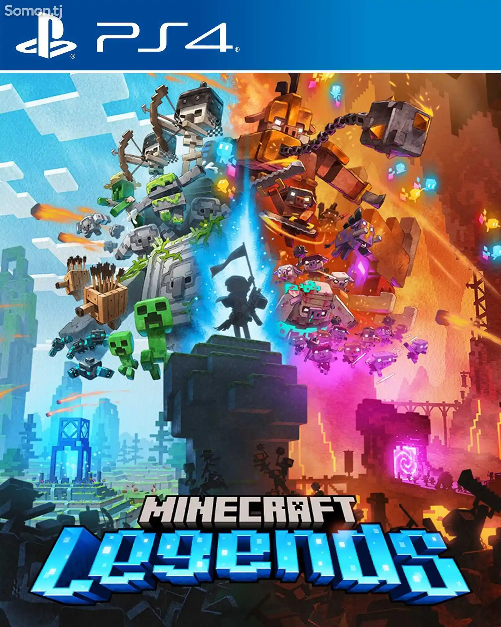 Игра Minecraft legends для PS-4 / 5.05 / 6.72 / 7.02 / 7.55 / 9.00 / 11.00 /-1