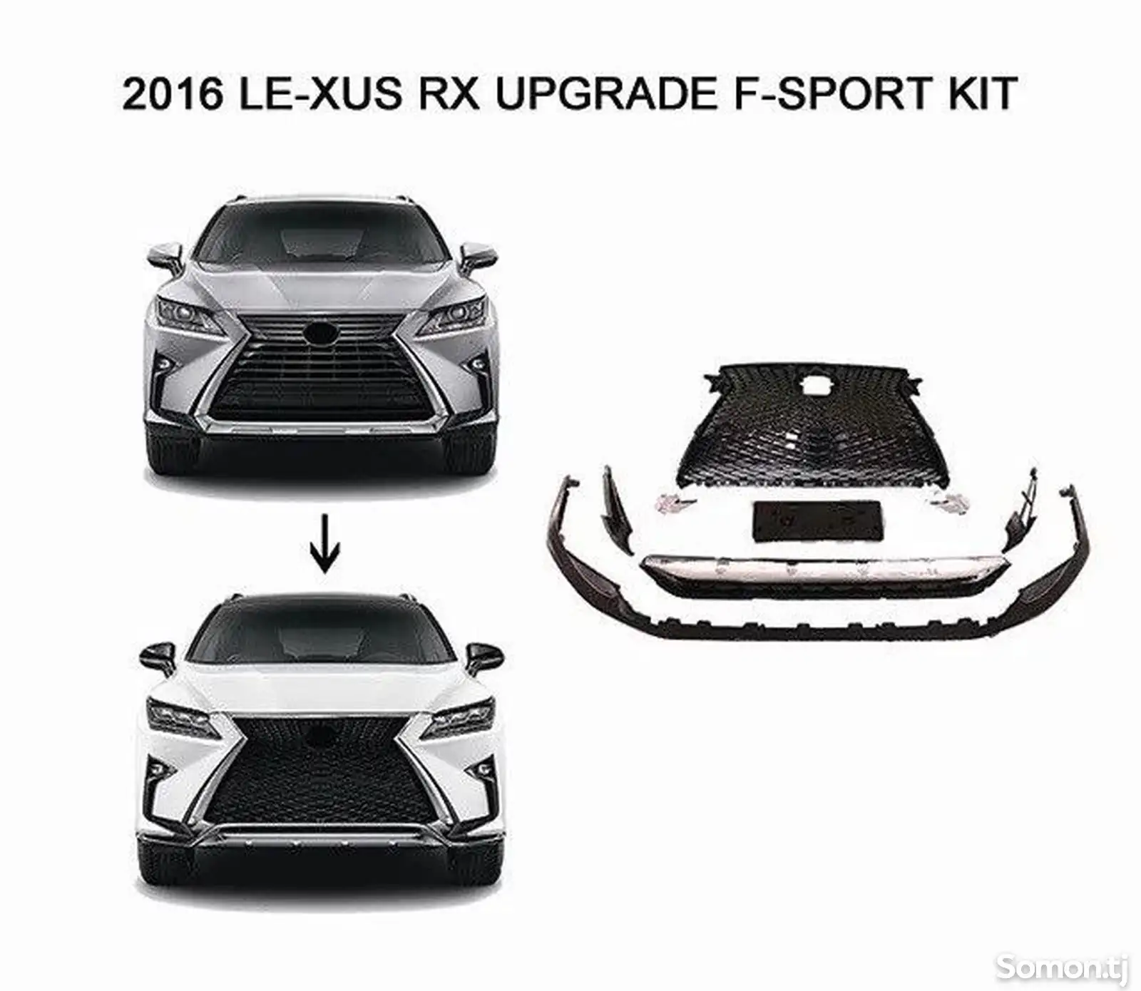 Обвес F sport для Lexus RX 2016-2019-2