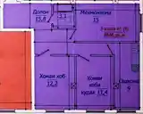 3-комн. квартира, 9 этаж, 68 м², н.Рудаки-2