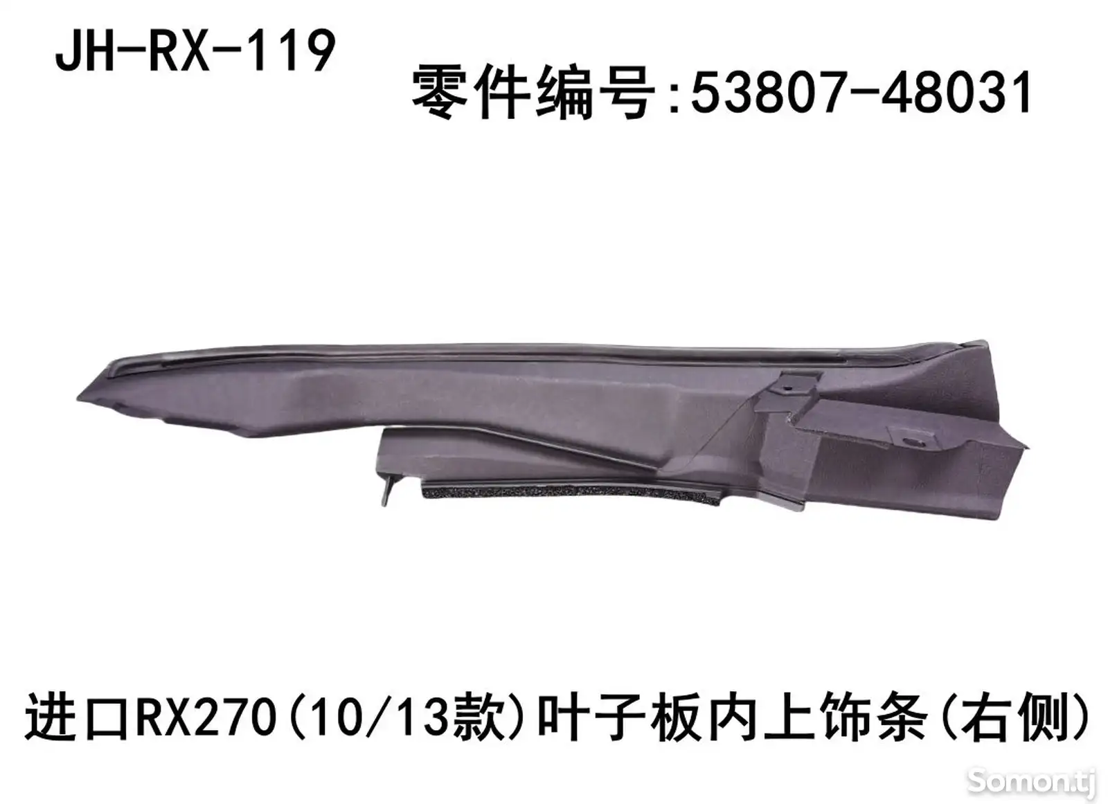 Накладка крила от lexus rx 2010-2015