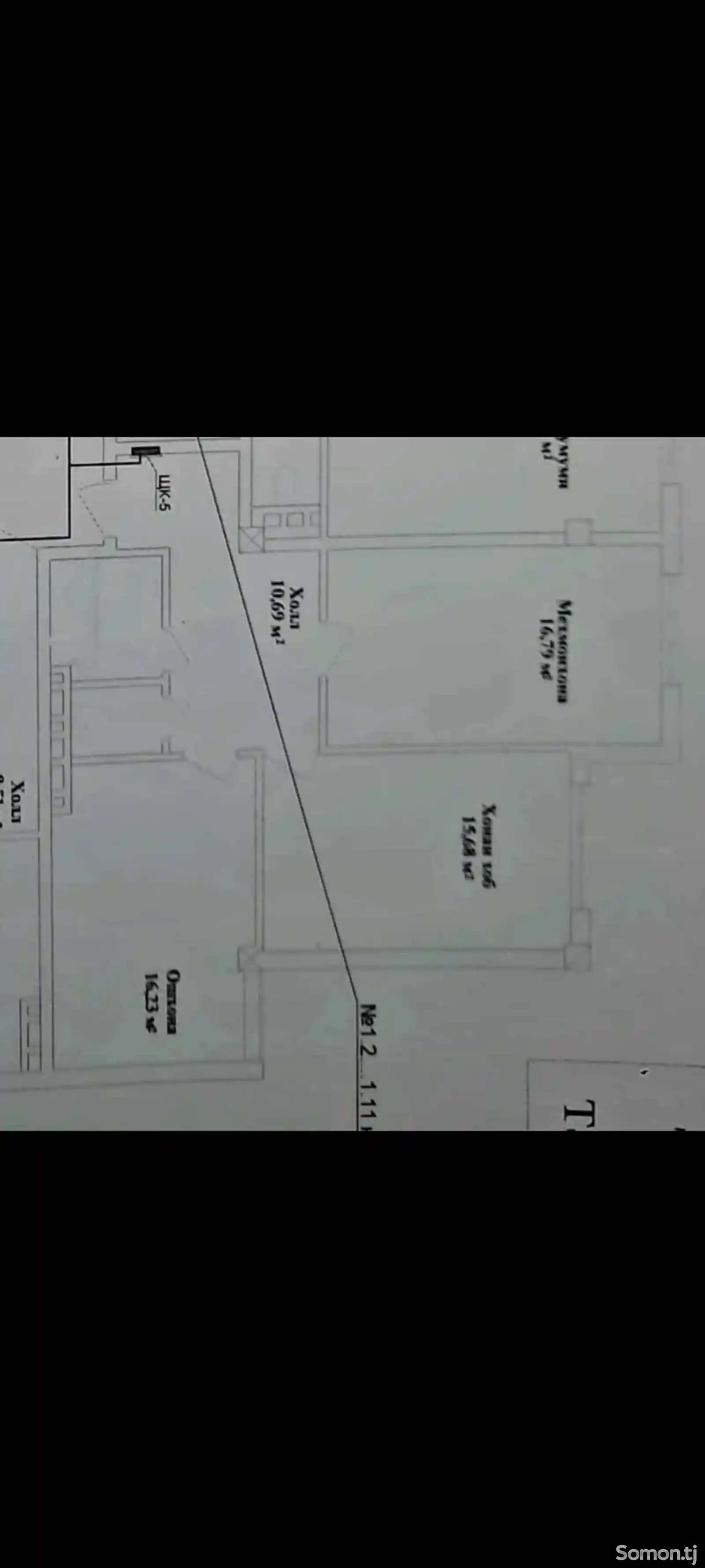 2-комн. квартира, 5 этаж, 56 м², м.Айни-2