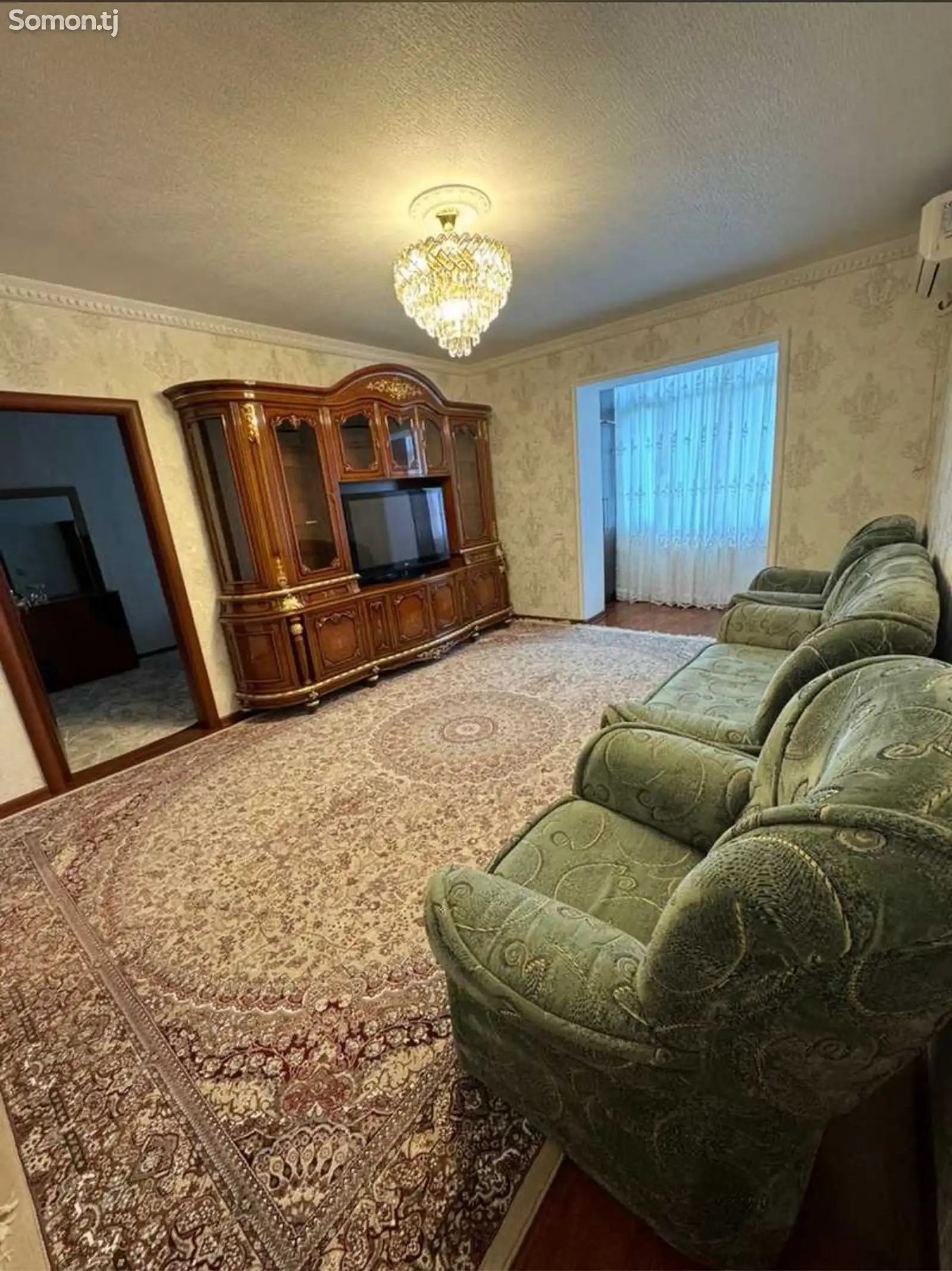 3-комн. квартира, 4 этаж, 59м², И.Сомони-1