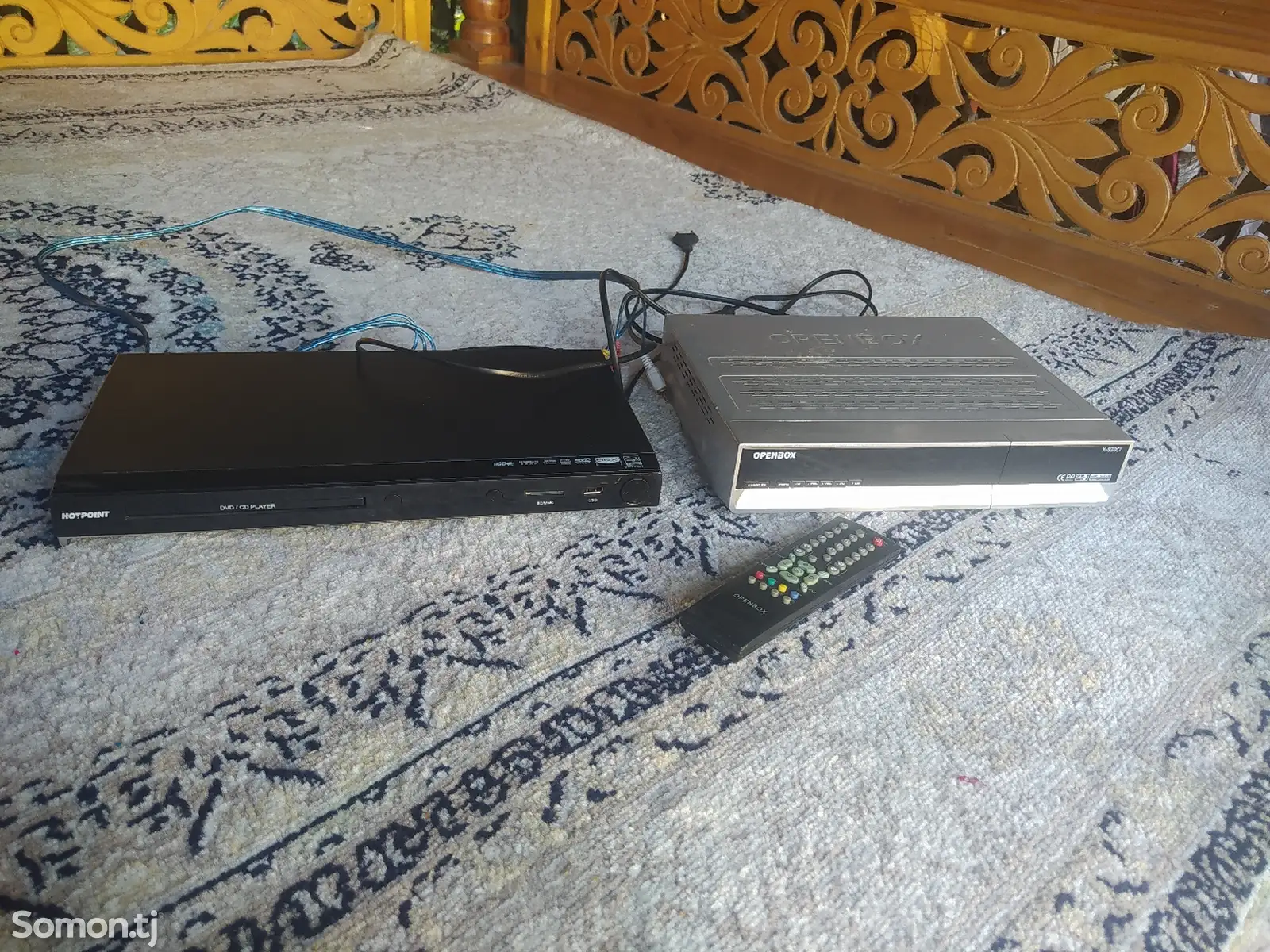 Параболическая антенна и DVD player-1