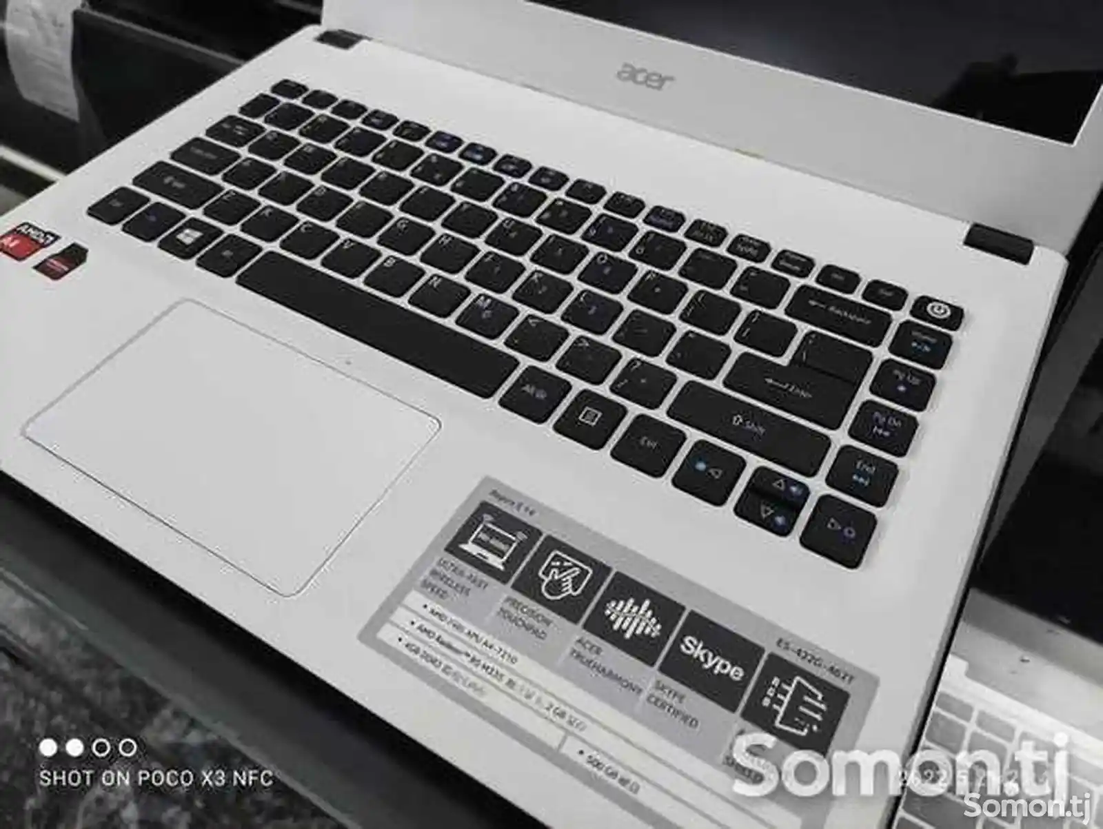 Ноутбук Acer White Aspire E5-422G AMD A4-7210 4GB/128GB-4