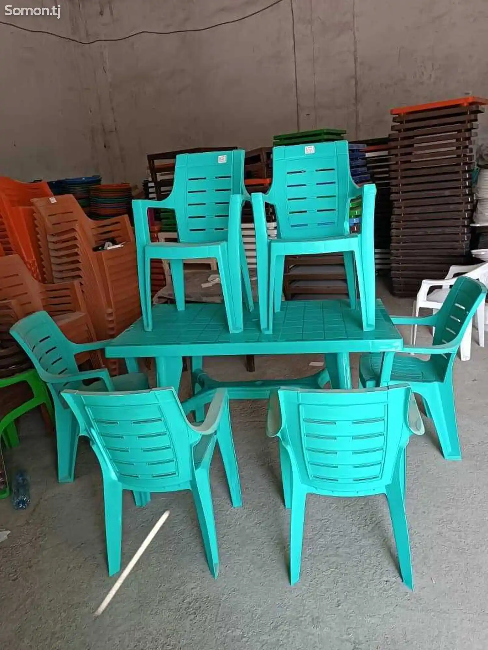 Стол и стулья 6х1-4