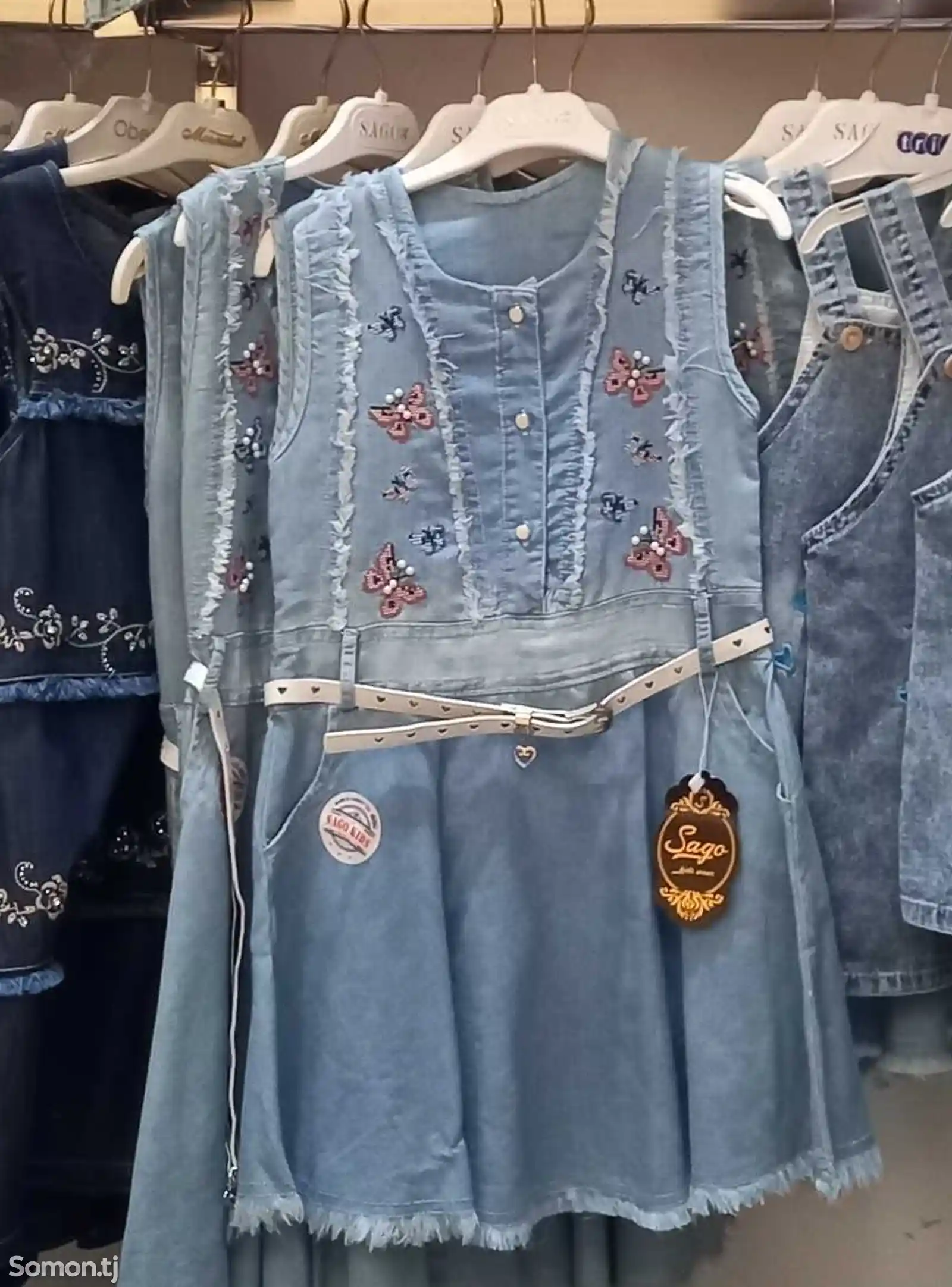 Джинсовое платье