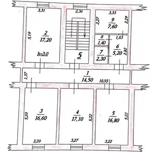 3-комн. квартира, 2 этаж, 100 м², Ул. Баротов А 43