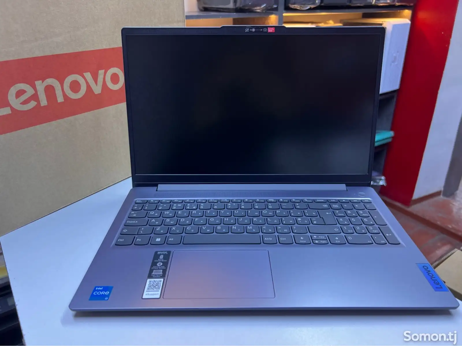 Ноутбук Lenovo intel core i3-N305 13th 4gb 256GB SSD - быстрая загрузка GREY-1