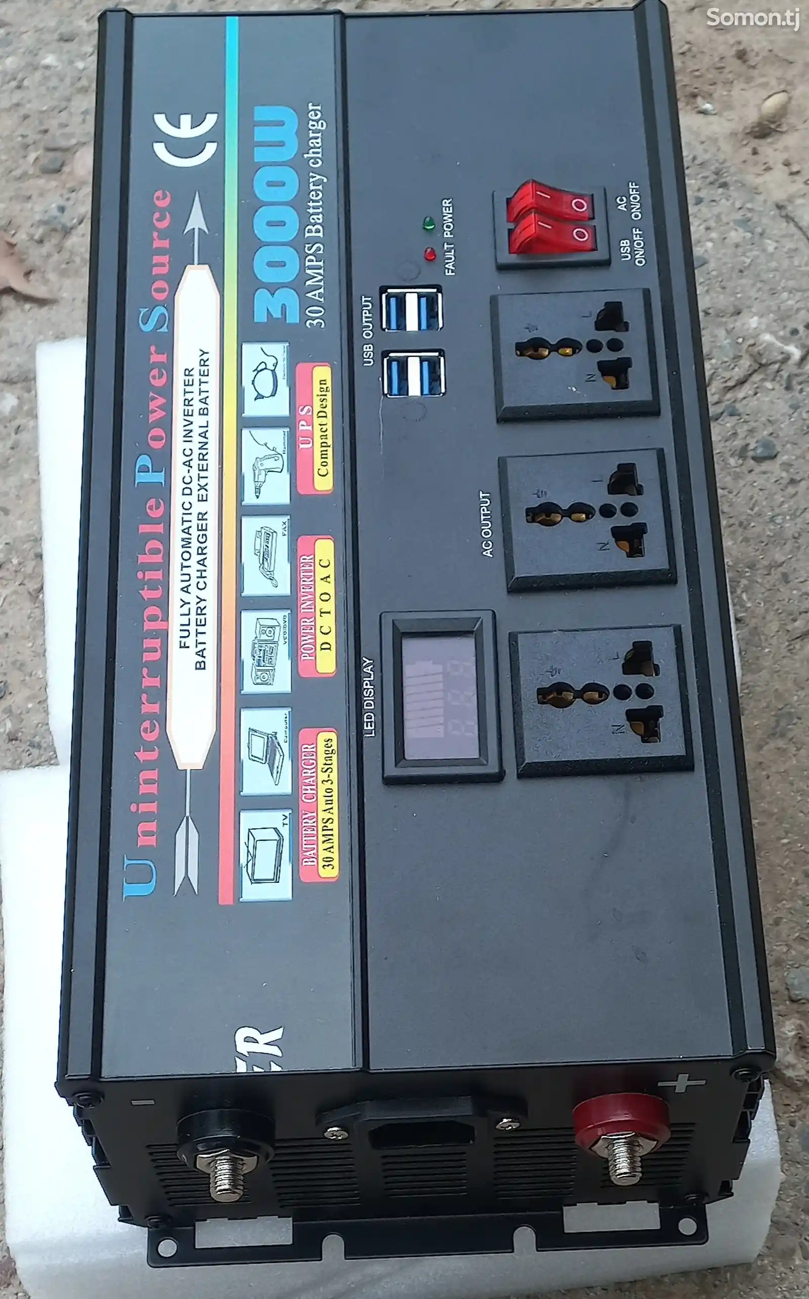 Инвертор 12v/220v 3000w-3