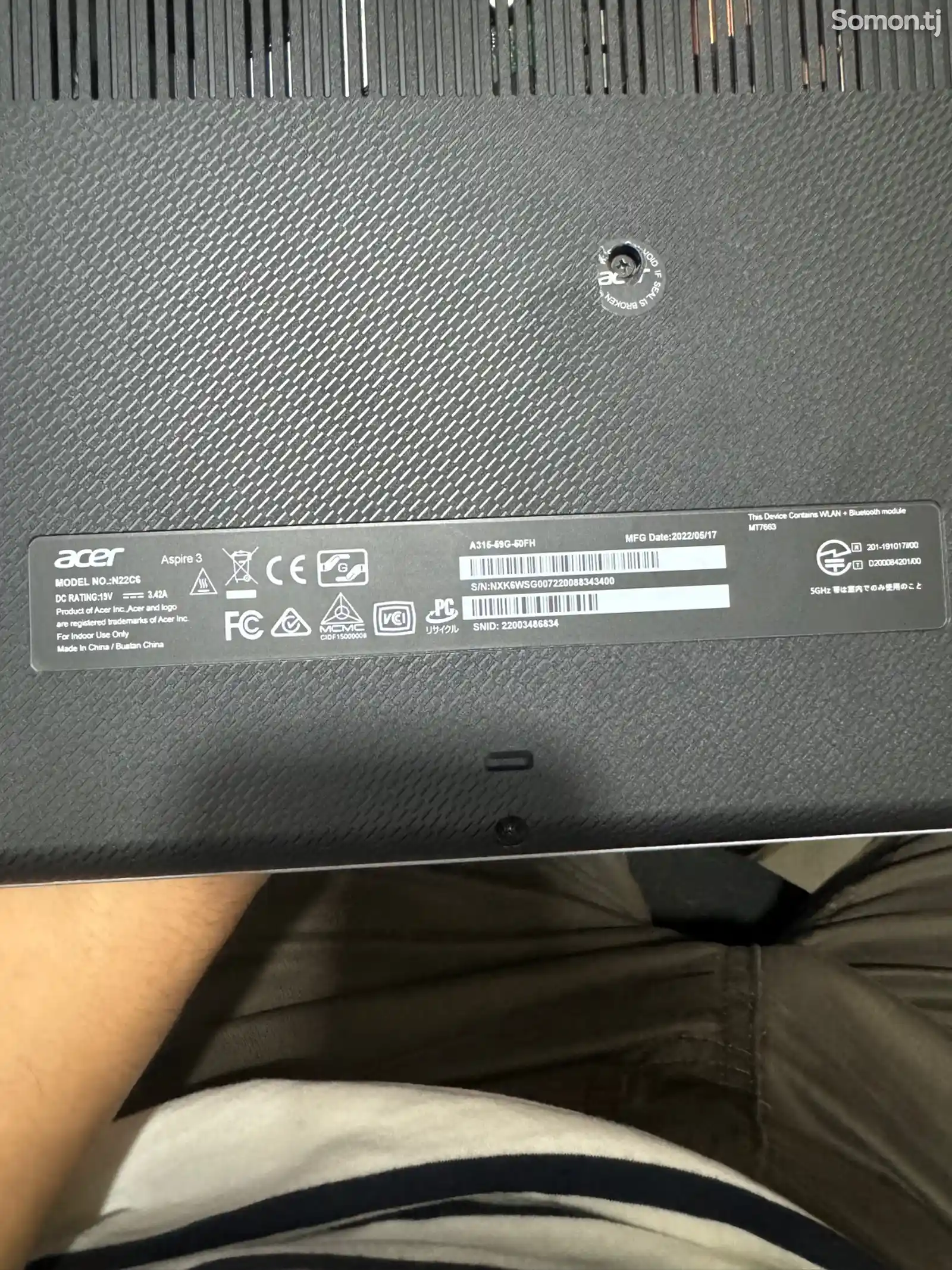 Ноутбук Acer Aspire 3 Intel Core i5 1235U 8GB Ram 1tb SSD Nvidia GeForce MX550-4