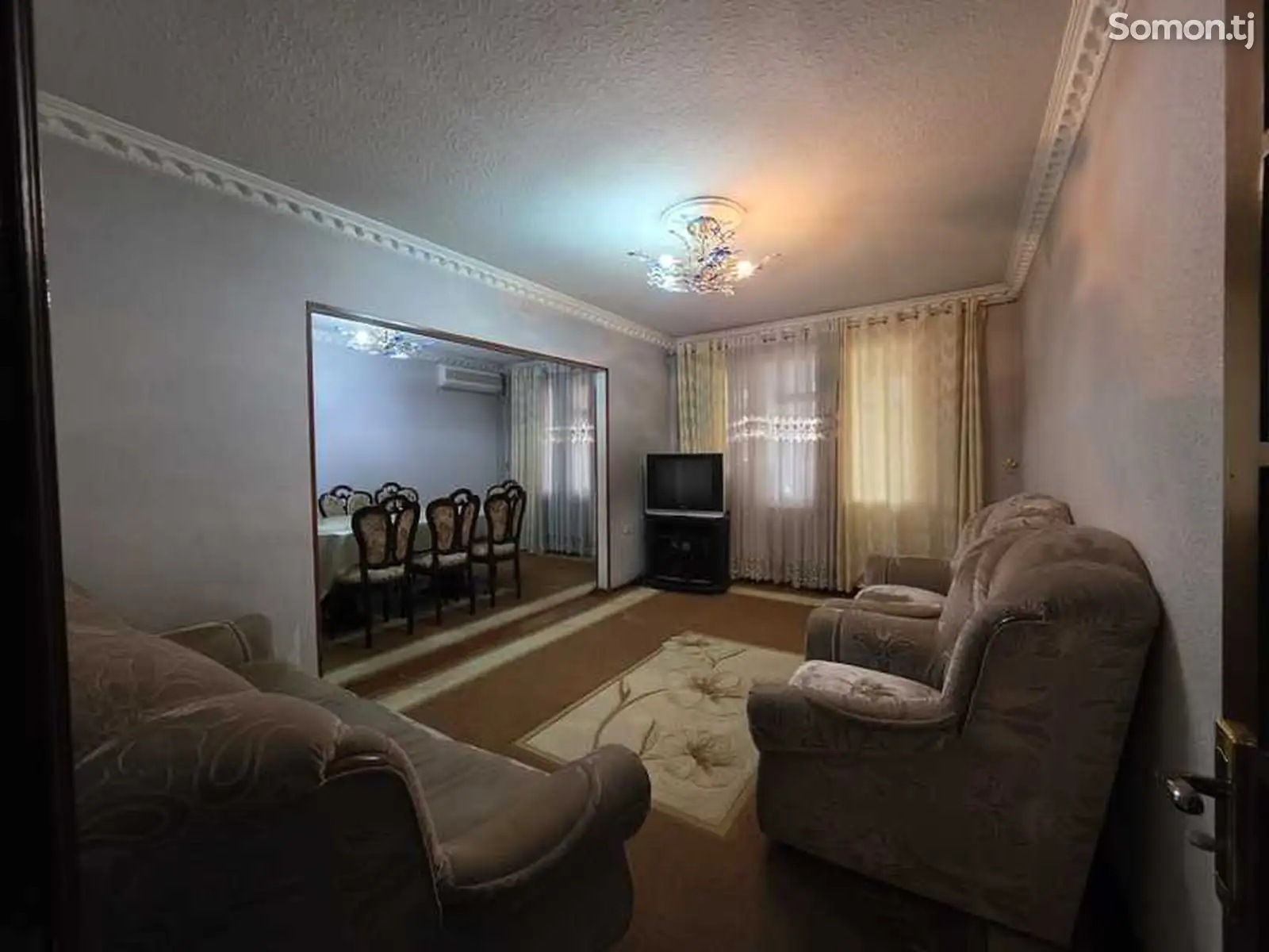 4-комн. квартира, 2 этаж, 90м², Ноҳия Сино кӯчаи Бобоҷон Ғафуров-1