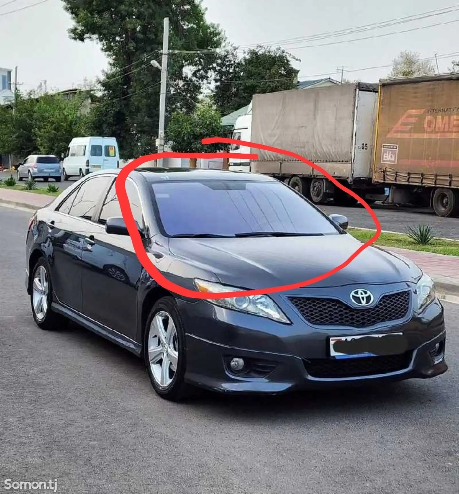 Лобовое стекло фиолетовый для Toyota Camry 2