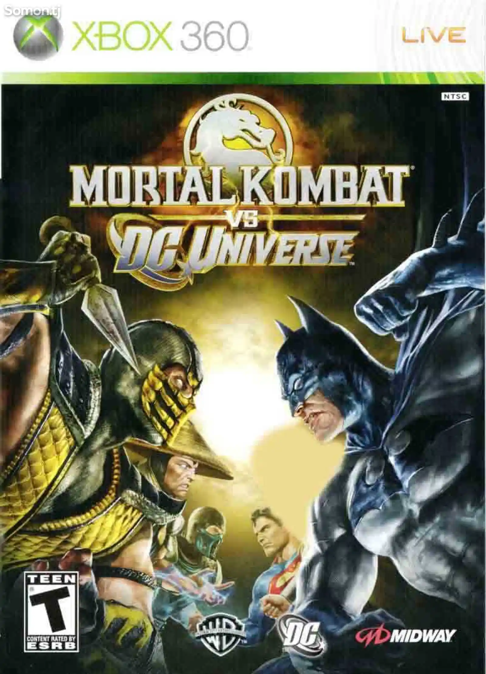 Игра Mortal kombat vs.DC universe для прошитых Xbox 360