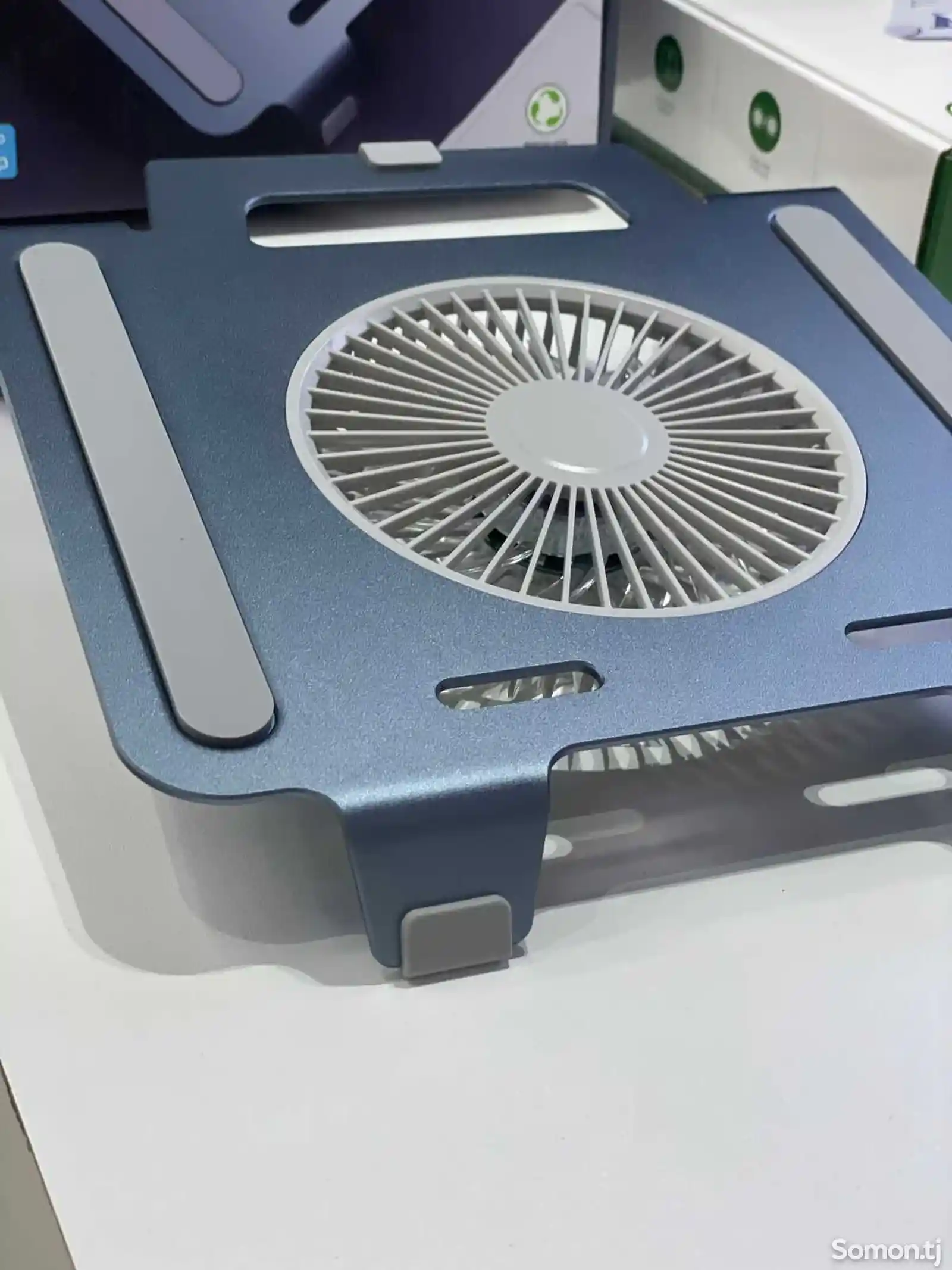 Алюминиевая подставка для ноутбука портативный охлаждающий вентилятор-2